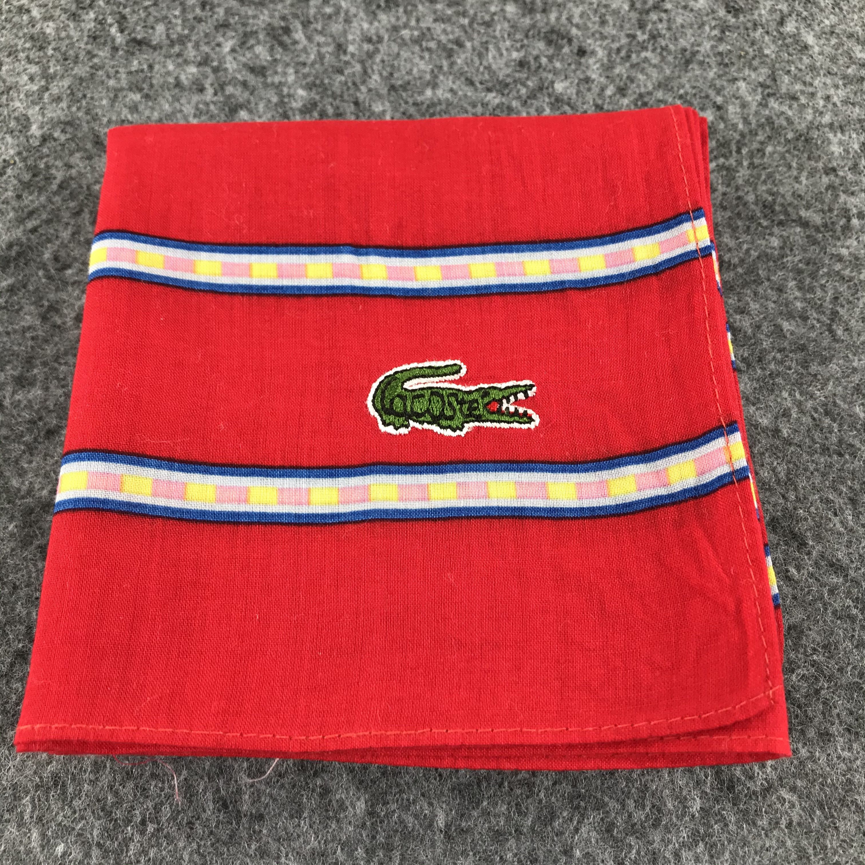 Lacoste × Vintage Lacoste Handkerchief Bandana Neckerchief SCT098 Size ONE SIZE - 7 Thumbnail
