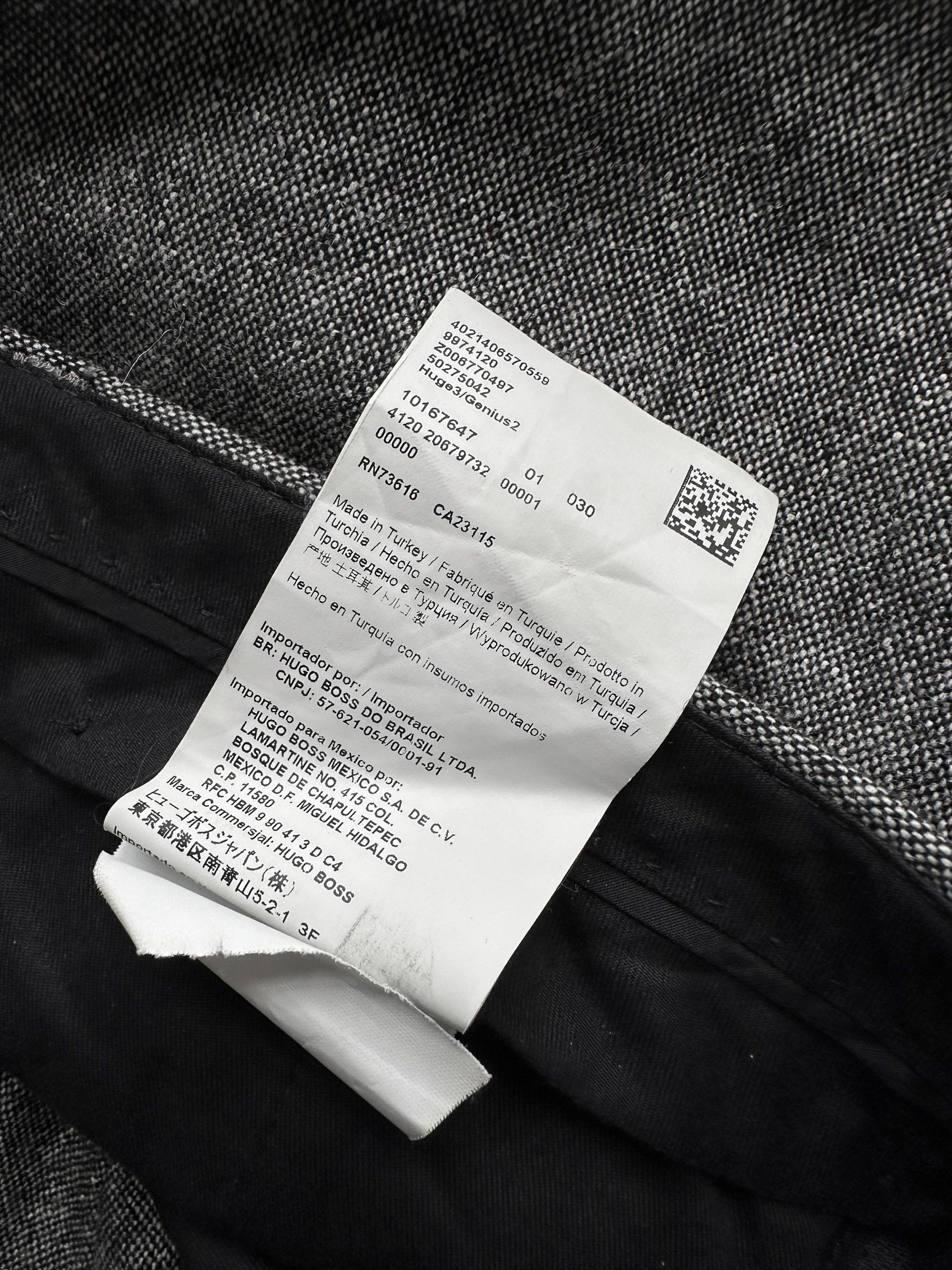 Hugo Boss Hugo Boss grey melange wool trousers Size US 36 / EU 52 - 5 Thumbnail