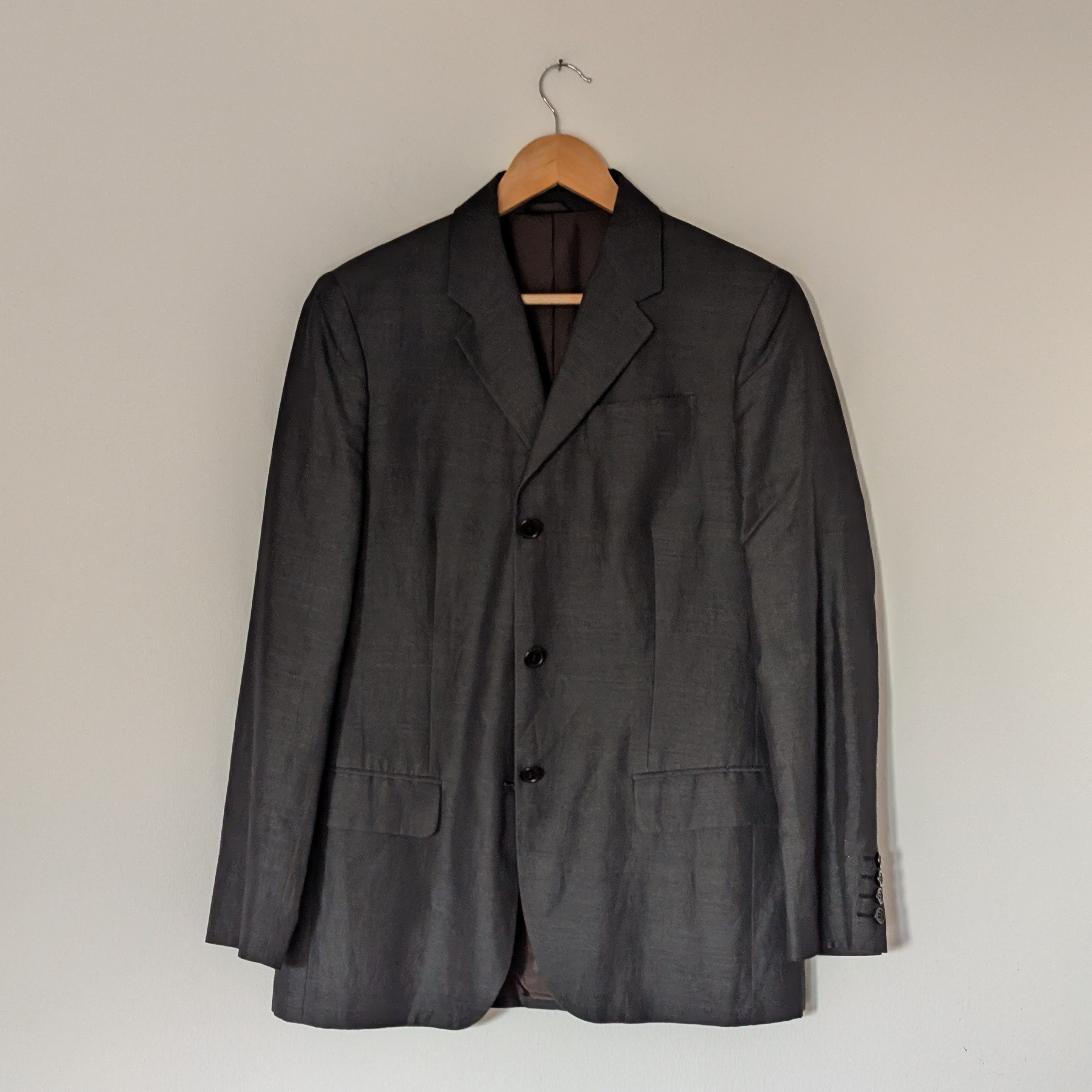 1990s Helmut Lang silk and linen blazer
