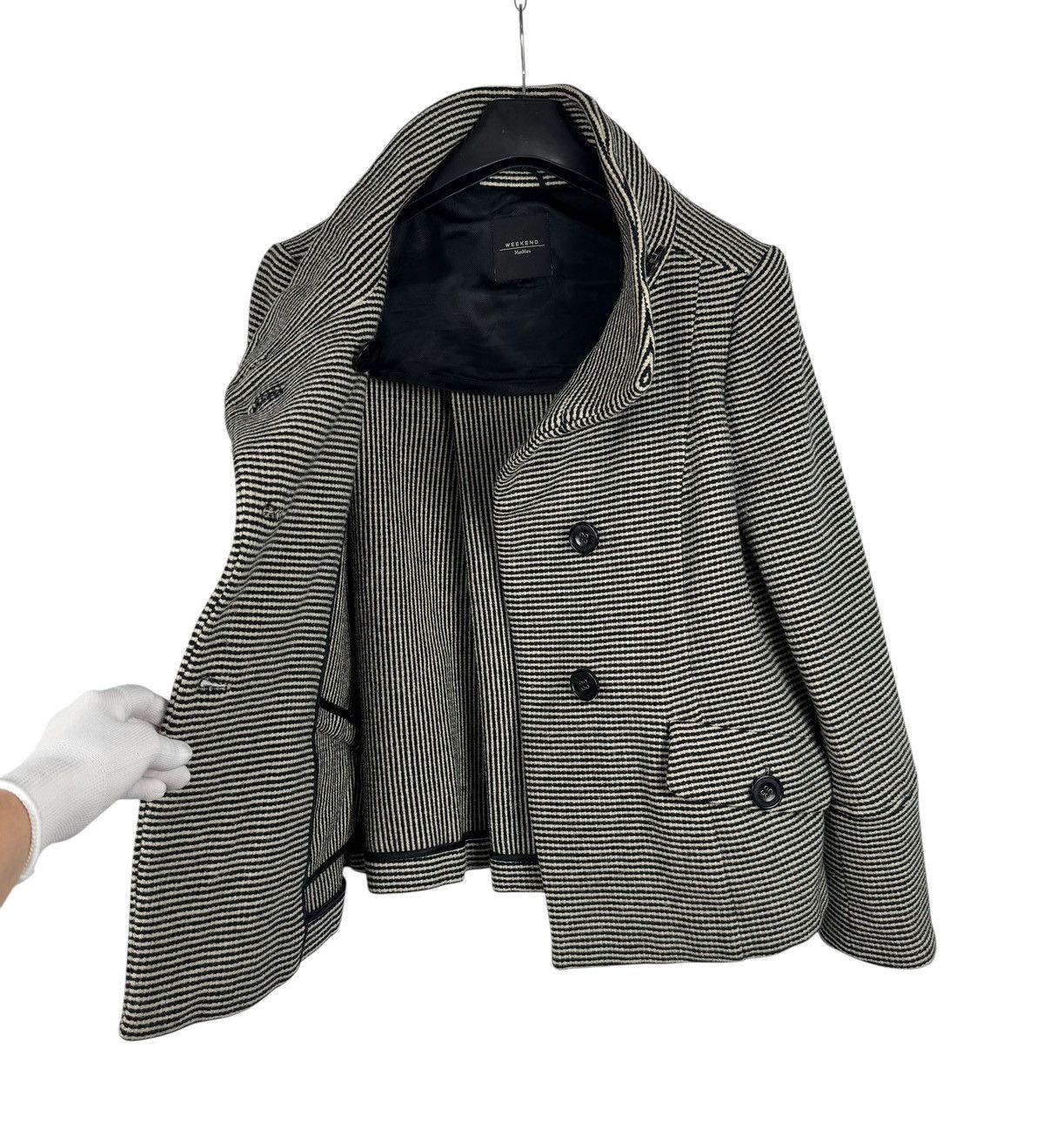 Weekend Max Mara Weekend Max Mara Wool Pea Coat Button Up size UK12 US10 Size M / US 6-8 / IT 42-44 - 9 Thumbnail