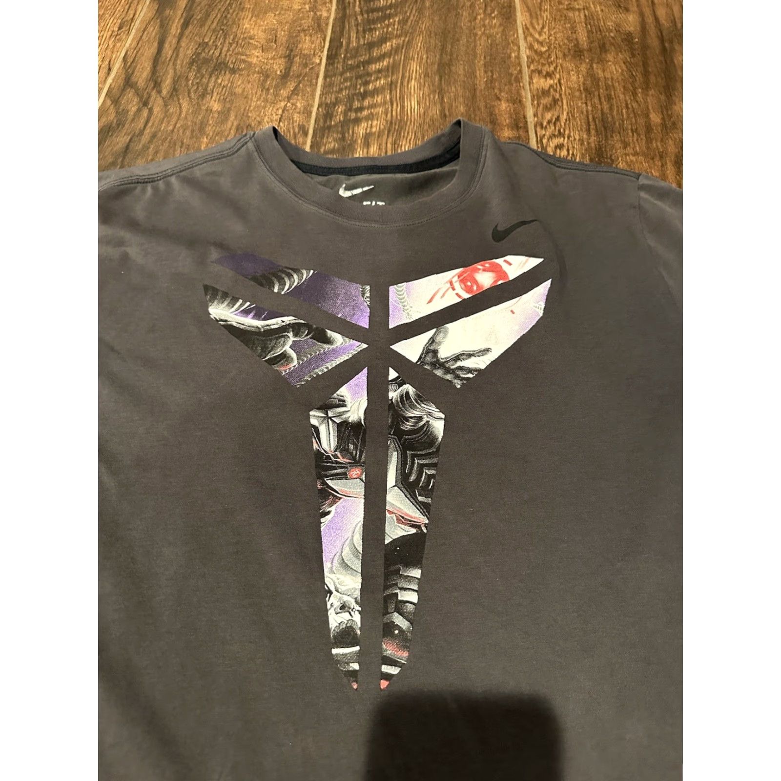 Nike RARE NIKE KOBE BRYANT LAKERS DRI FIT GRAY XL T-SHIRT CREW NECK MEN Size US XL / EU 56 / 4 - 5 Thumbnail