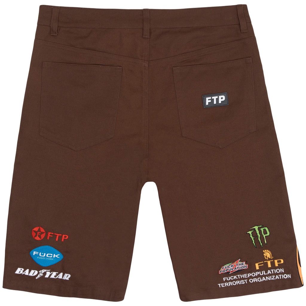 Fuck The Population FTP Race Way Shorts Size US 36 / EU 52 - 2 Thumbnail