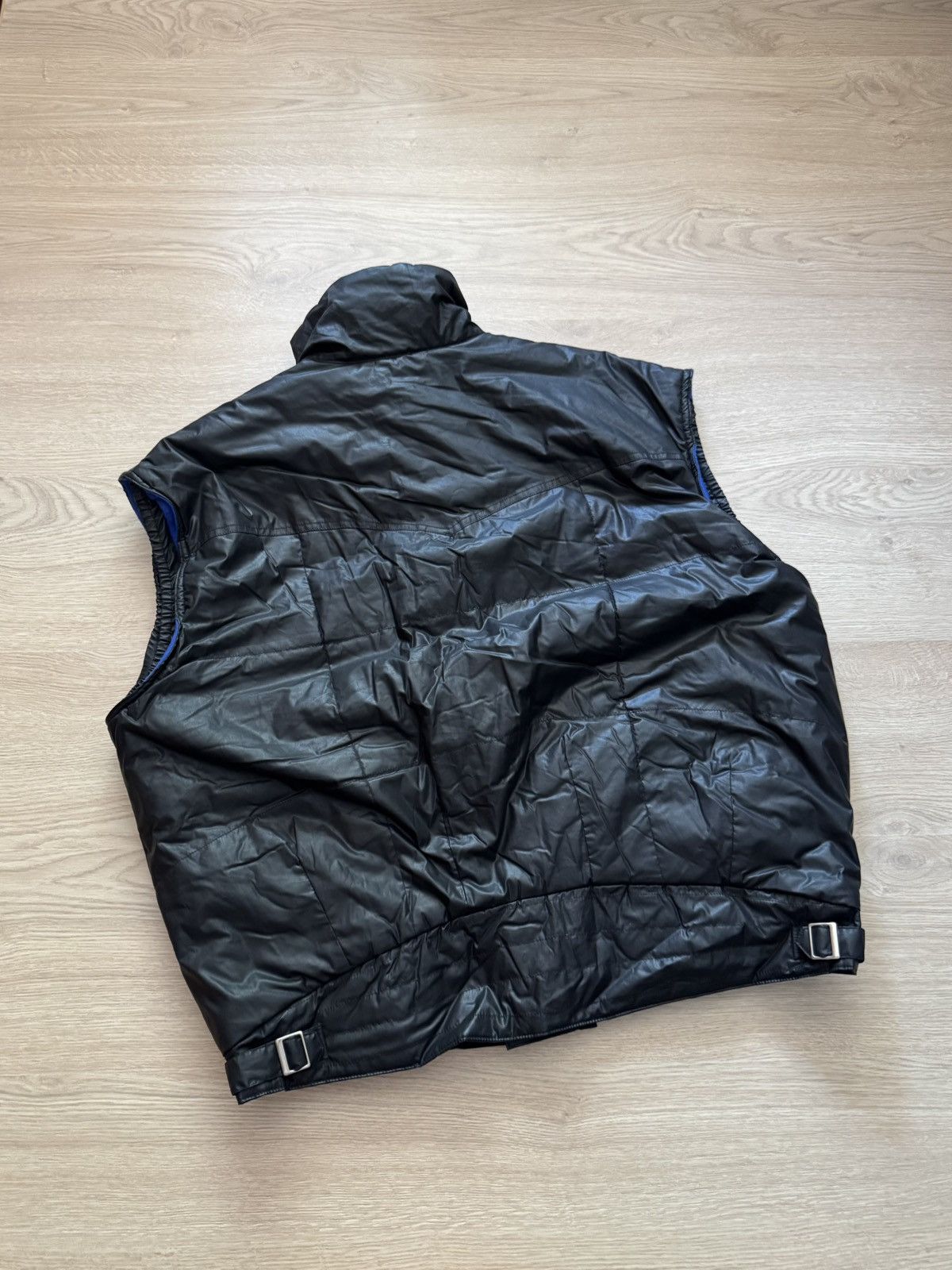 Japanese Brand Vintage 90’s Designer Japanese Baggy Black Vest Size US XL / EU 56 / 4 - 6 Thumbnail