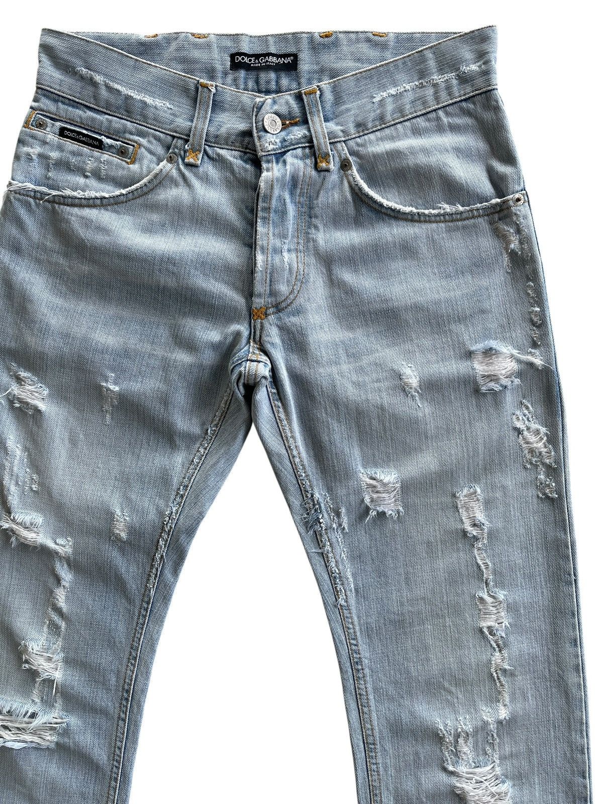Dolce & Gabbana Dolce & Gabbana Ripped Distressed Denim Size US 30 / EU 46 - 4 Thumbnail
