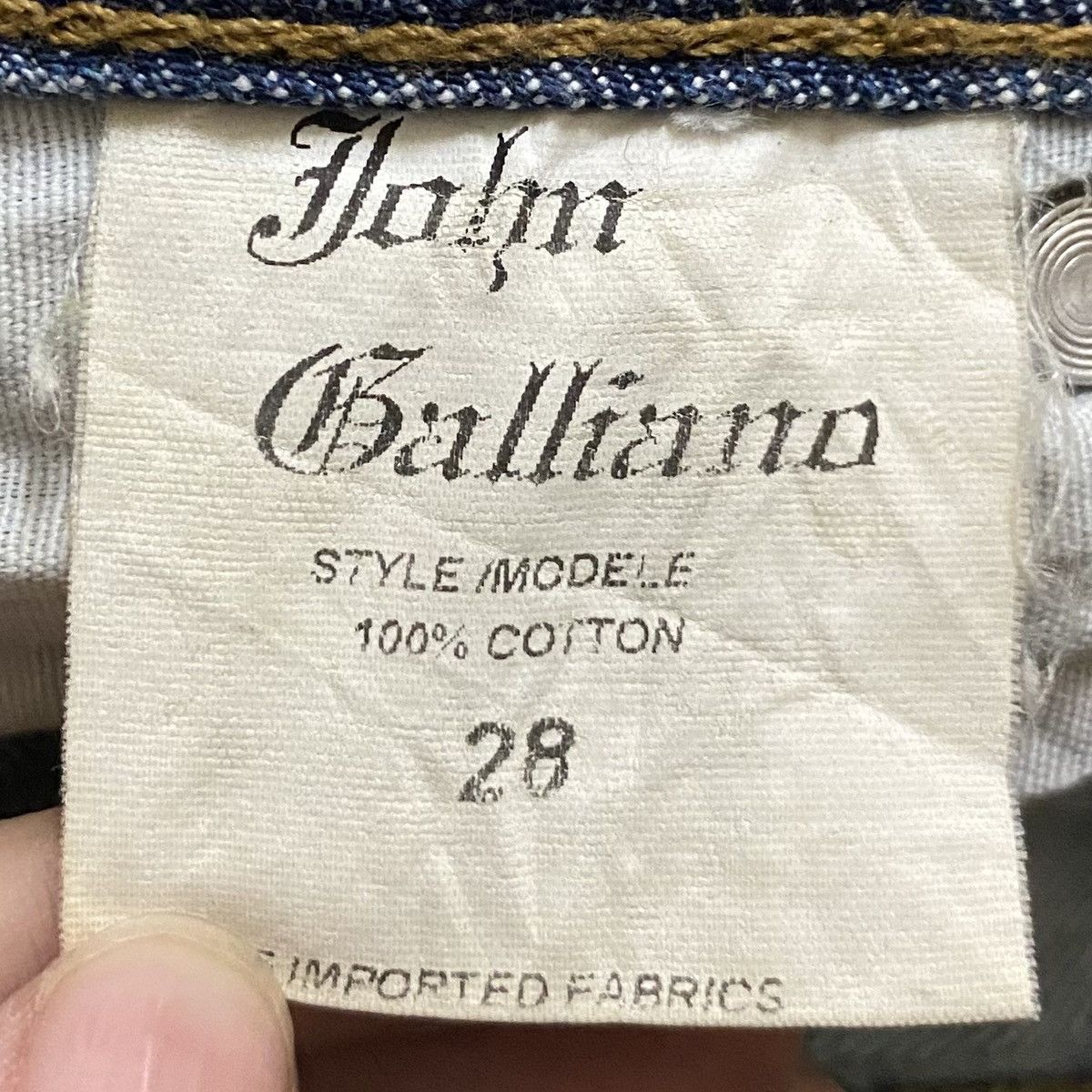 John Galliano Rare Design Vintage Brand John Galliano Flared Jeans 2000s Size US 28 / EU 44 - 10 Thumbnail