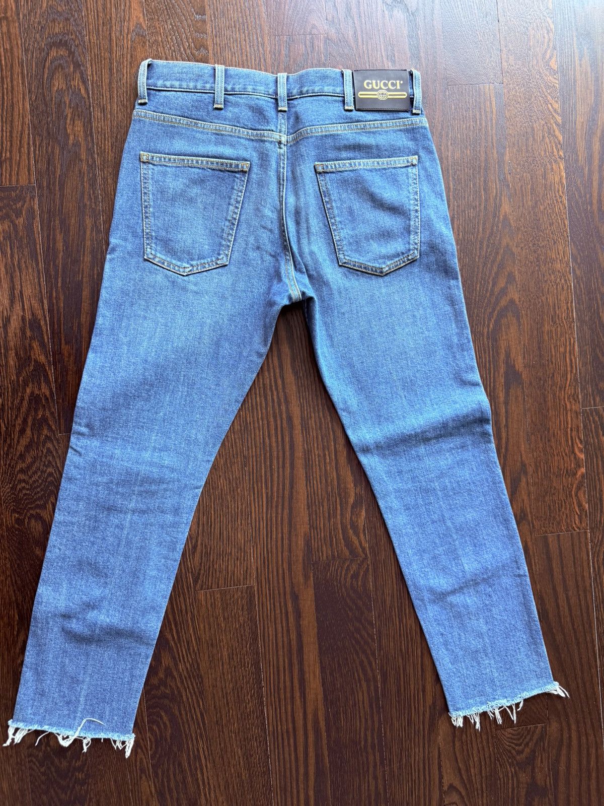 Gucci Gucci - Slim Fit Denim Jeans – Light Wash (Made in Italy) Size US 30 / EU 46 - 6 Thumbnail