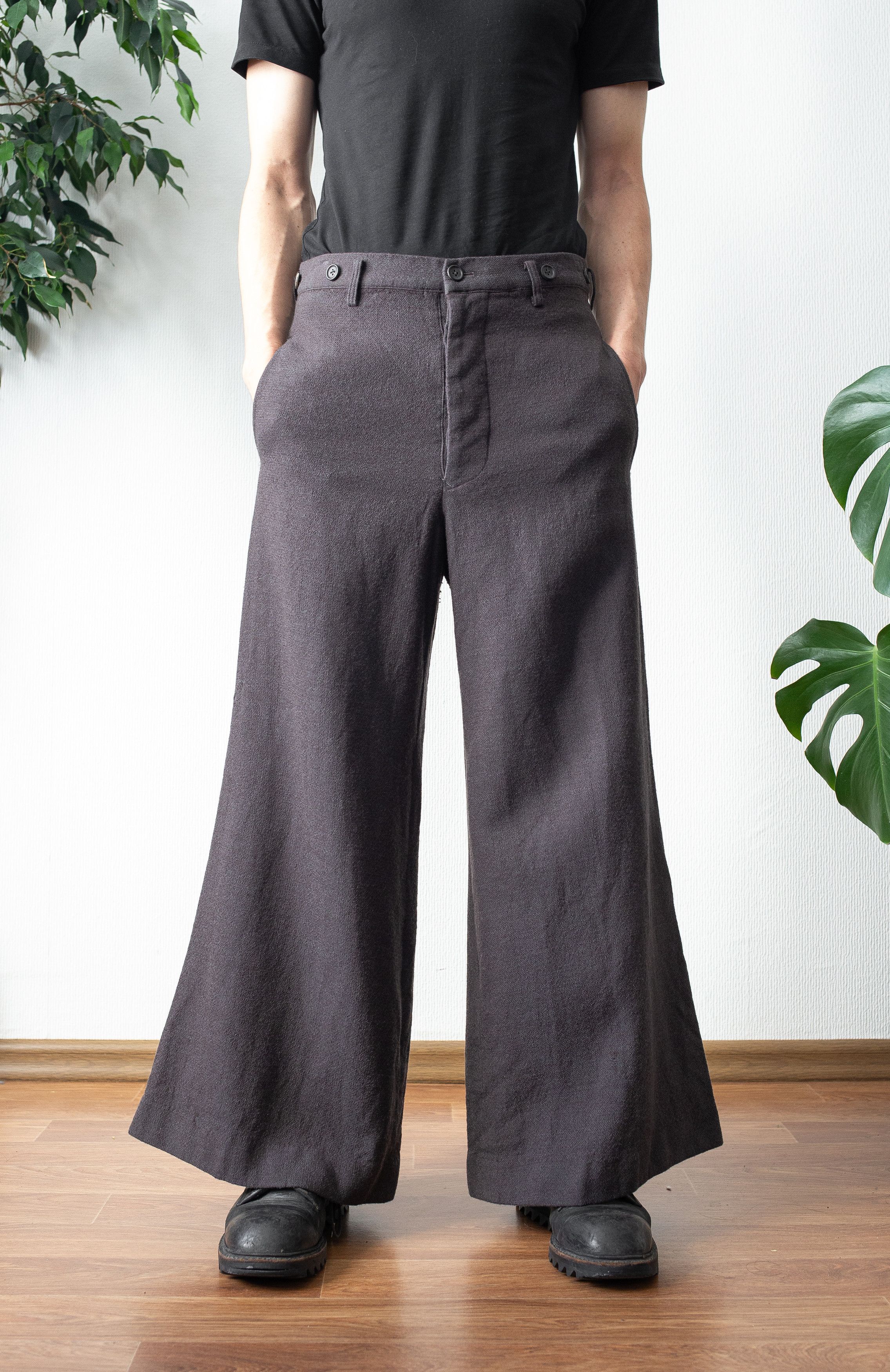 Yohji Yamamoto 1997AW flare pants Size US 32 / EU 48 - 1 Thumbnail