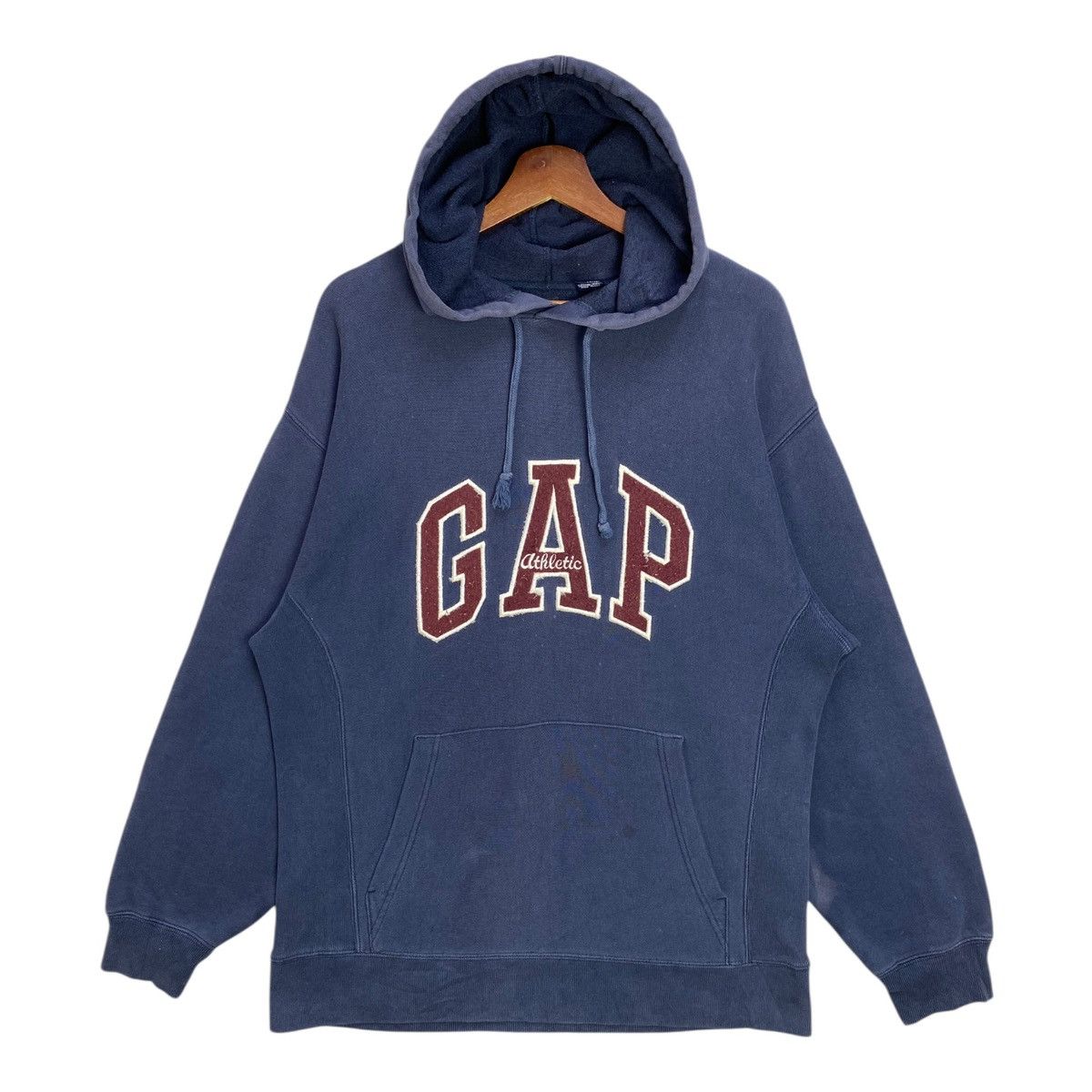 Gap Vintage Gap Athletic Hoodie Spellout Blue Size XS fits L Size US XS / EU 42 / 0 - 1 Thumbnail