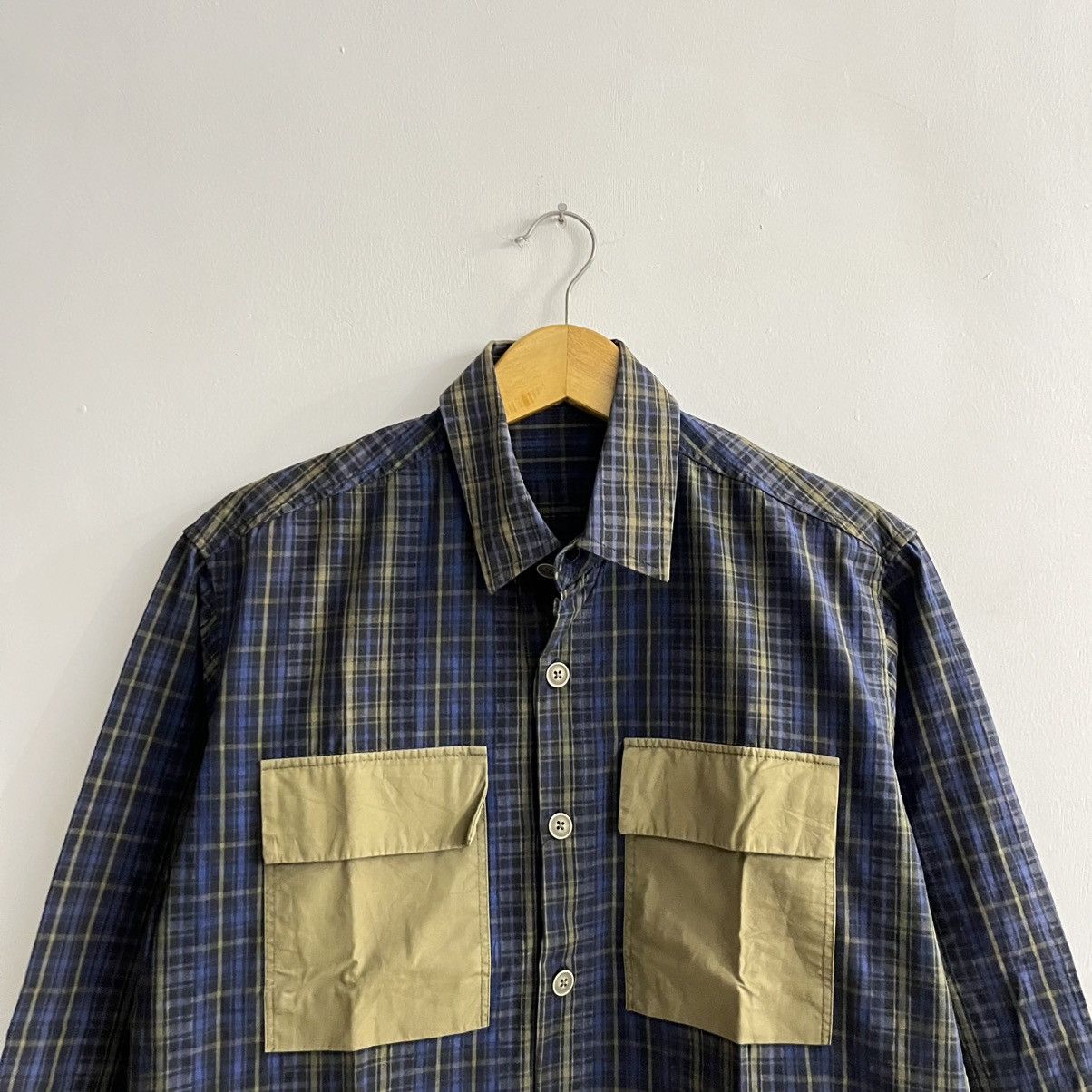 Japanese Brand Unknown - Plaid Contrast Button Ls Button Up Size US M / EU 48-50 / 2 - 2 Thumbnail