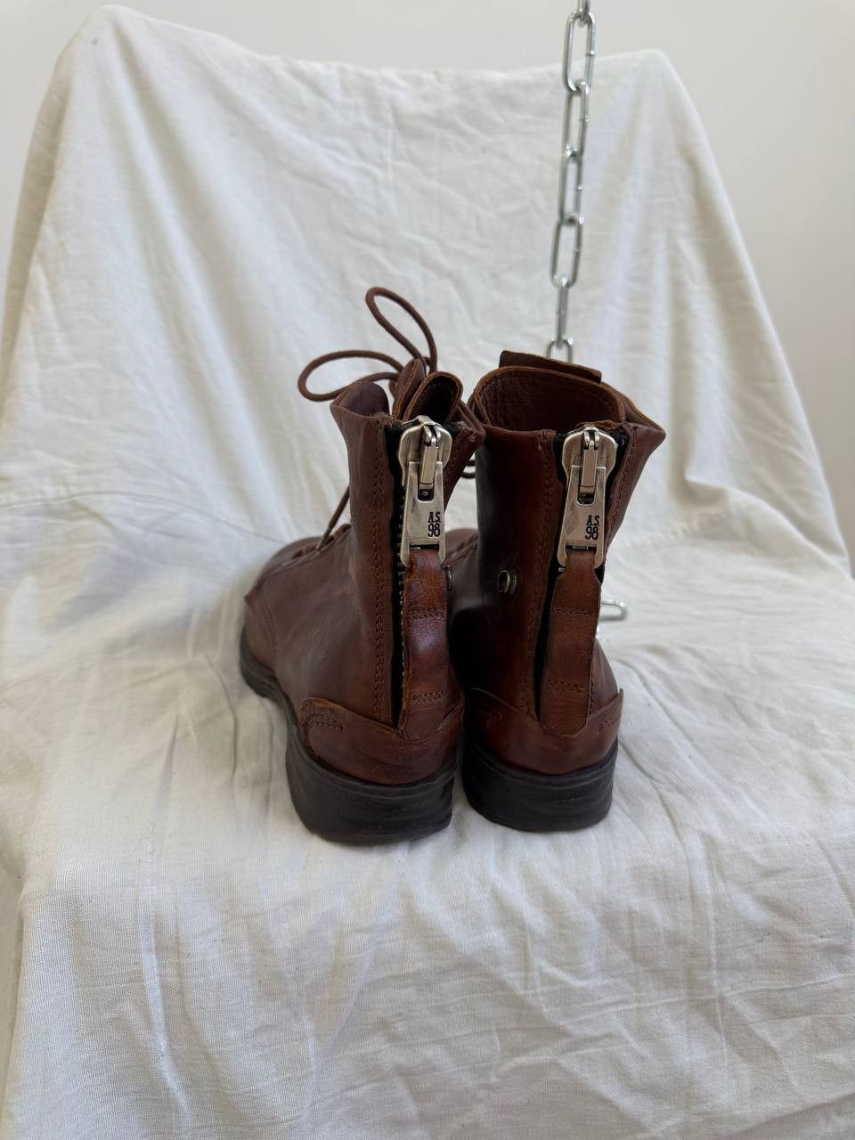 A.S.98 Avant Garde A.S. 98 14th Addiction Style Leather Boots Size US 7 / IT 37 - 10 Thumbnail