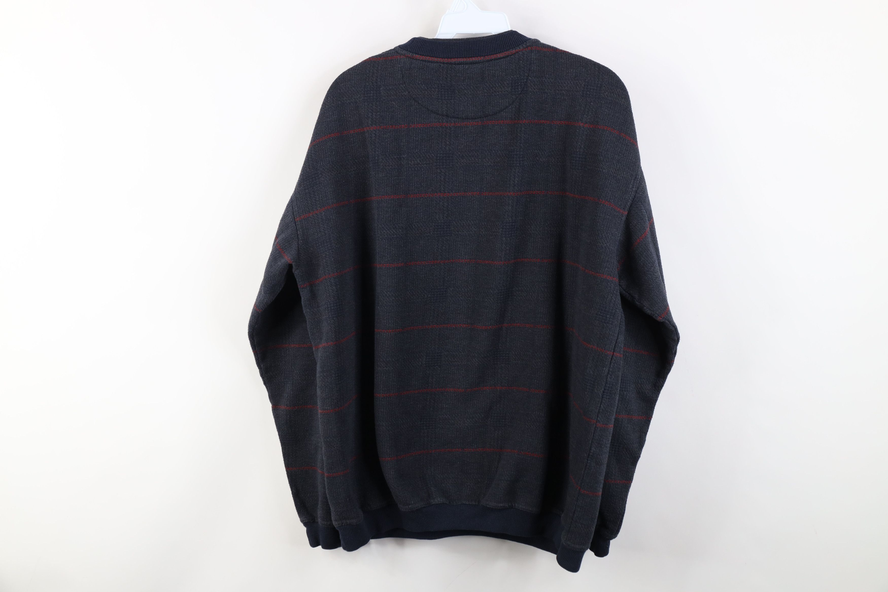 Vintage Vintage 90s Streetwear Layered Houndstooth Plaid Sweatshirt Size US L / EU 52-54 / 3 - 8 Thumbnail