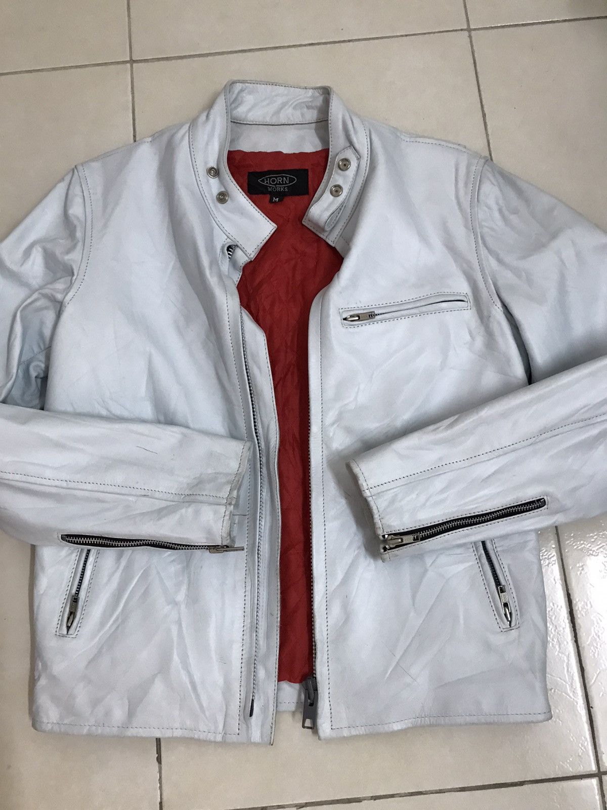 Vintage Vintage Horn Works Caferacer Leather jacket Size US M / EU 48-50 / 2 - 3 Thumbnail