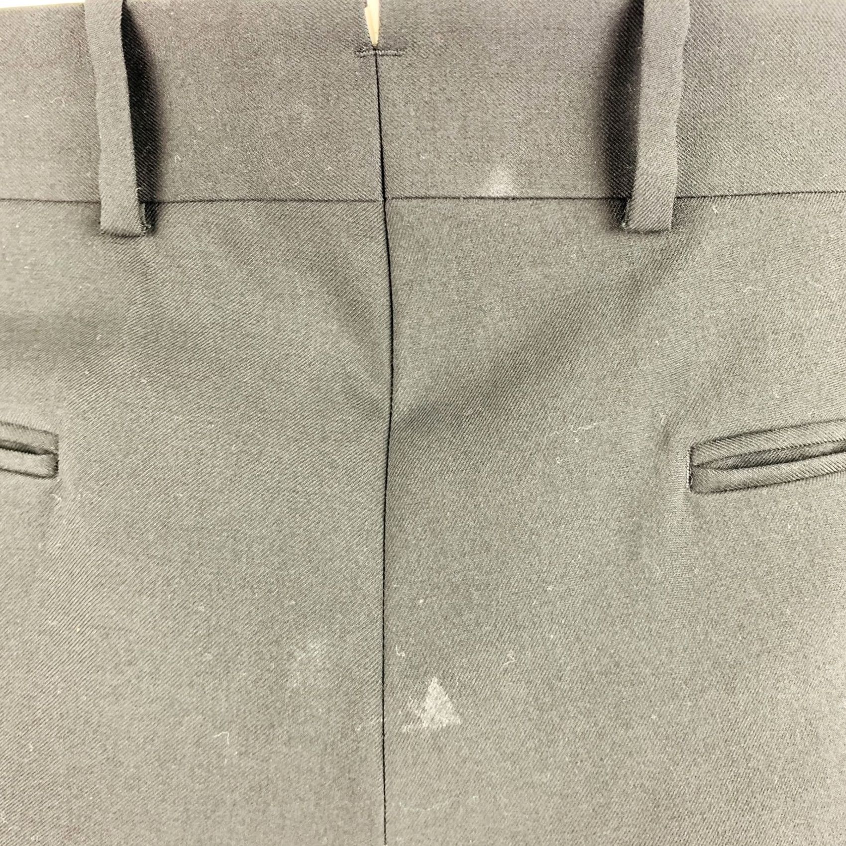 Alexander McQueen ALEXANDER MCQUEEN Black Grey Two Tone Wool Flat Front Pants 38 Mens Size US 38 / EU 54 - 3 Thumbnail