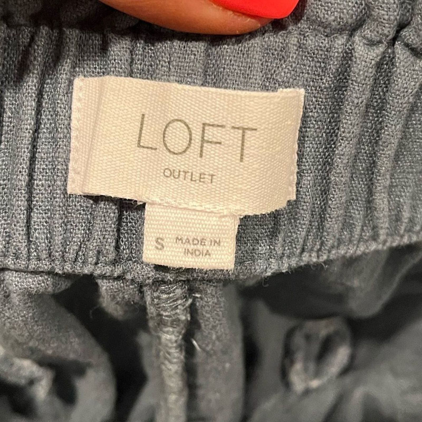Loft Loft Outlet Utility Shorts High Rise Elastic Waist Linen S Size 26" / US 2 / IT 38 - 4 Thumbnail