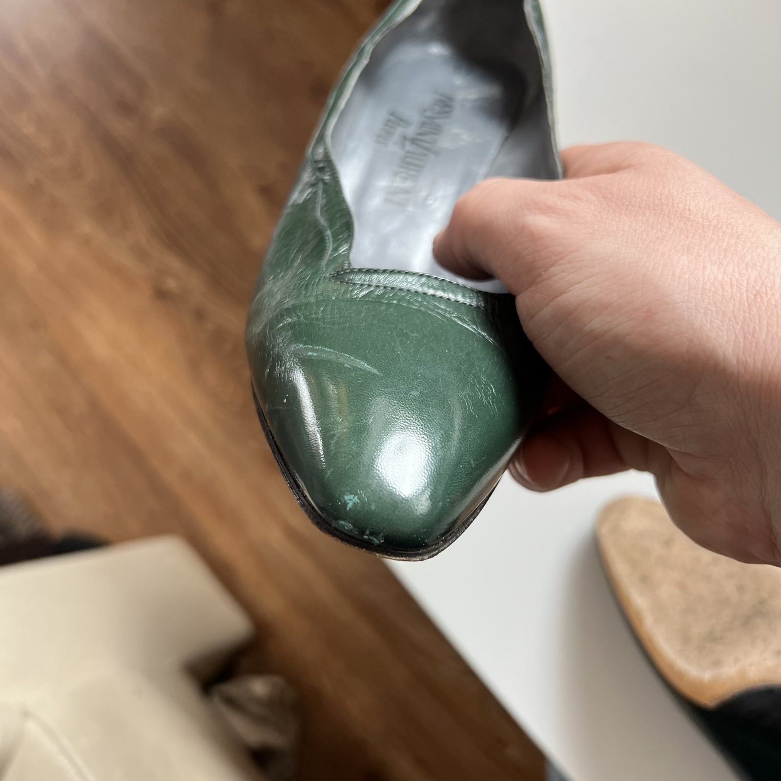 Yves Saint Laurent Vintage YSL Yves Saint Laurent Green Heels EUR 37 Size US 7 / IT 37 - 7 Thumbnail