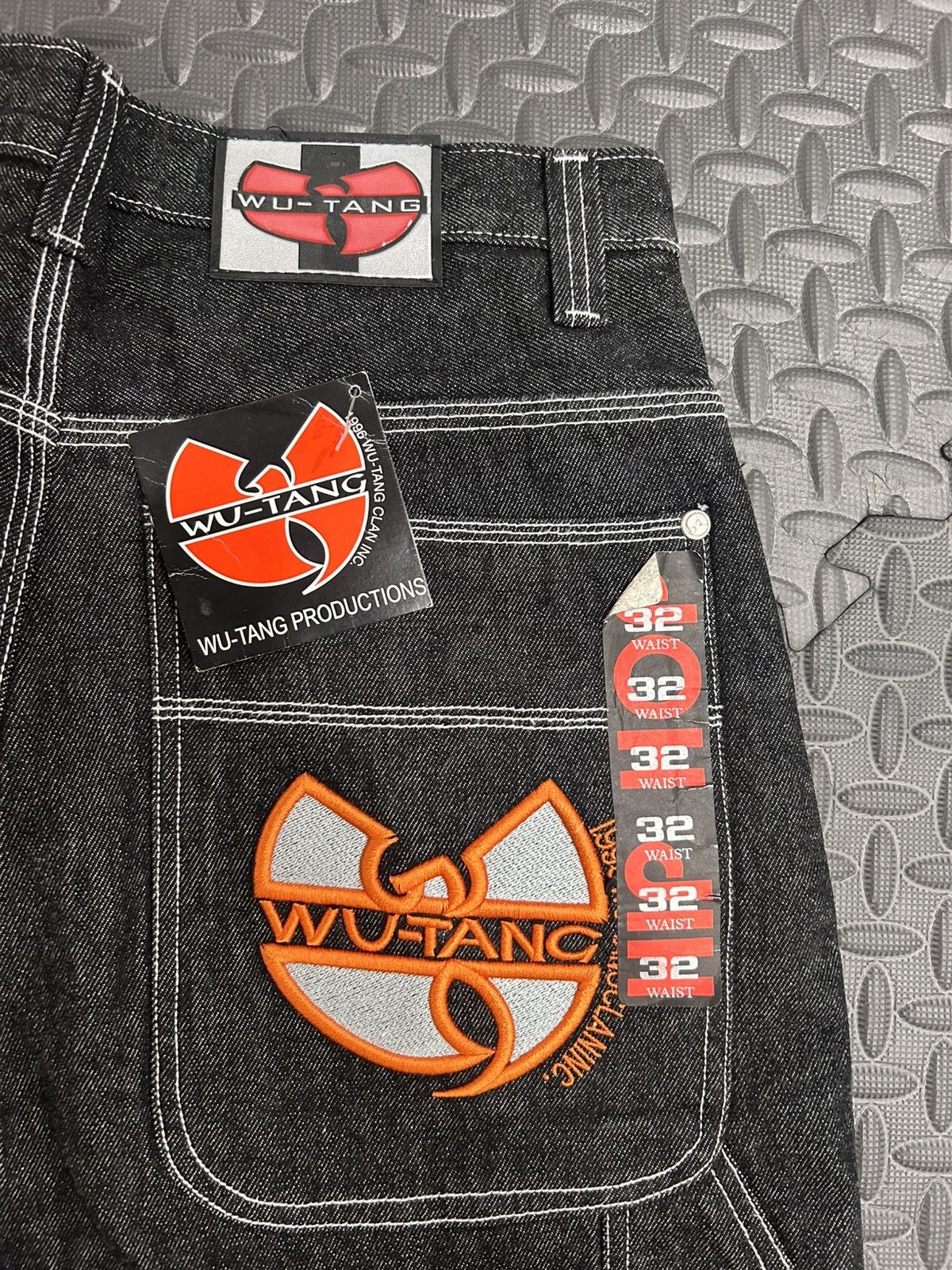 Wu-Tang Clan Wu-Tang x Skateboarder “HIP HOP” Raw Denim Jeans (Deadstock) Size US 32 / EU 48 - 5 Thumbnail