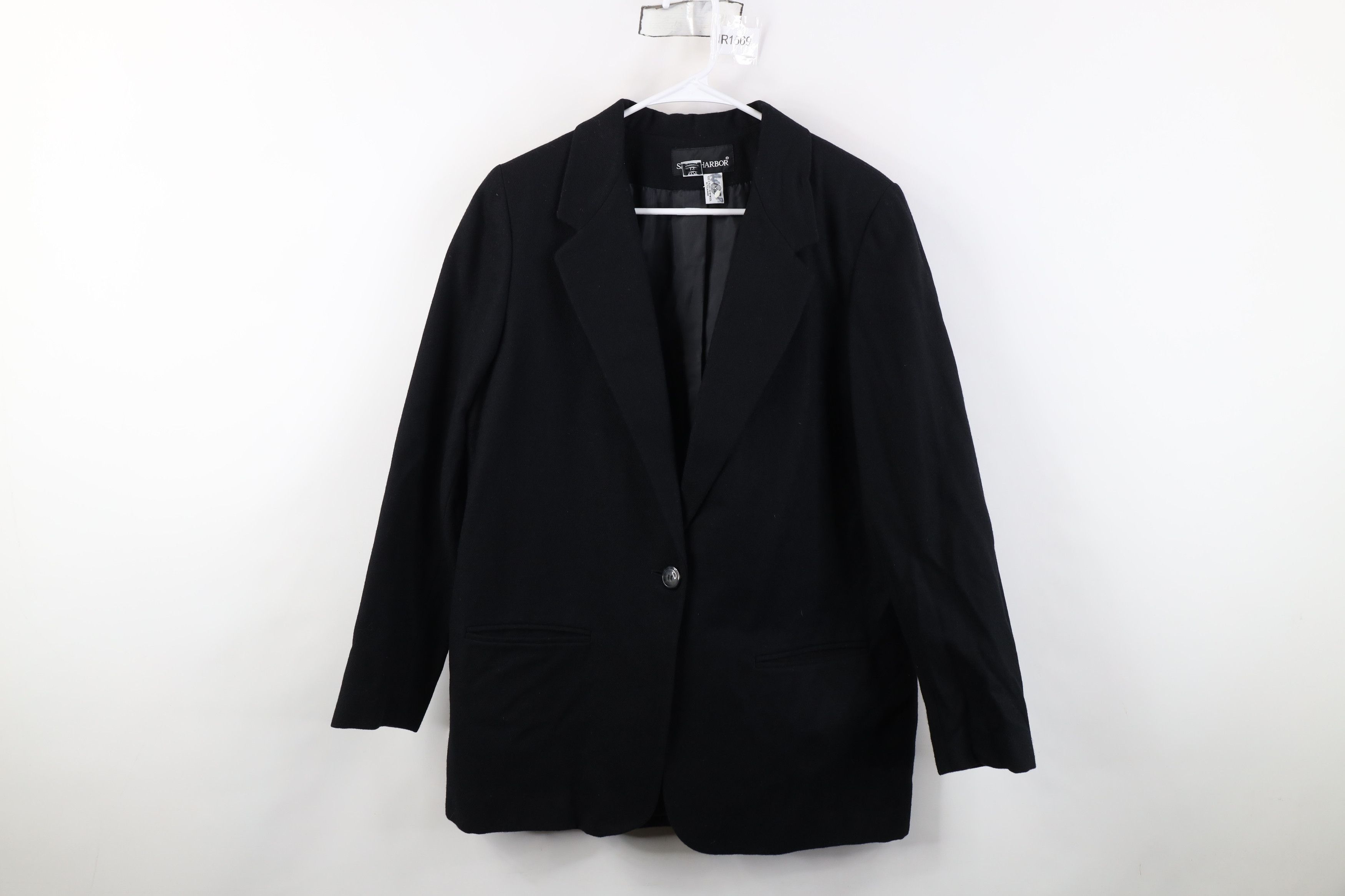 Vintage Vintage 90s Streetwear Button Suit Coat Blazer Jacket Black Size XL / US 12-14 / IT 48-50 - 1 Thumbnail