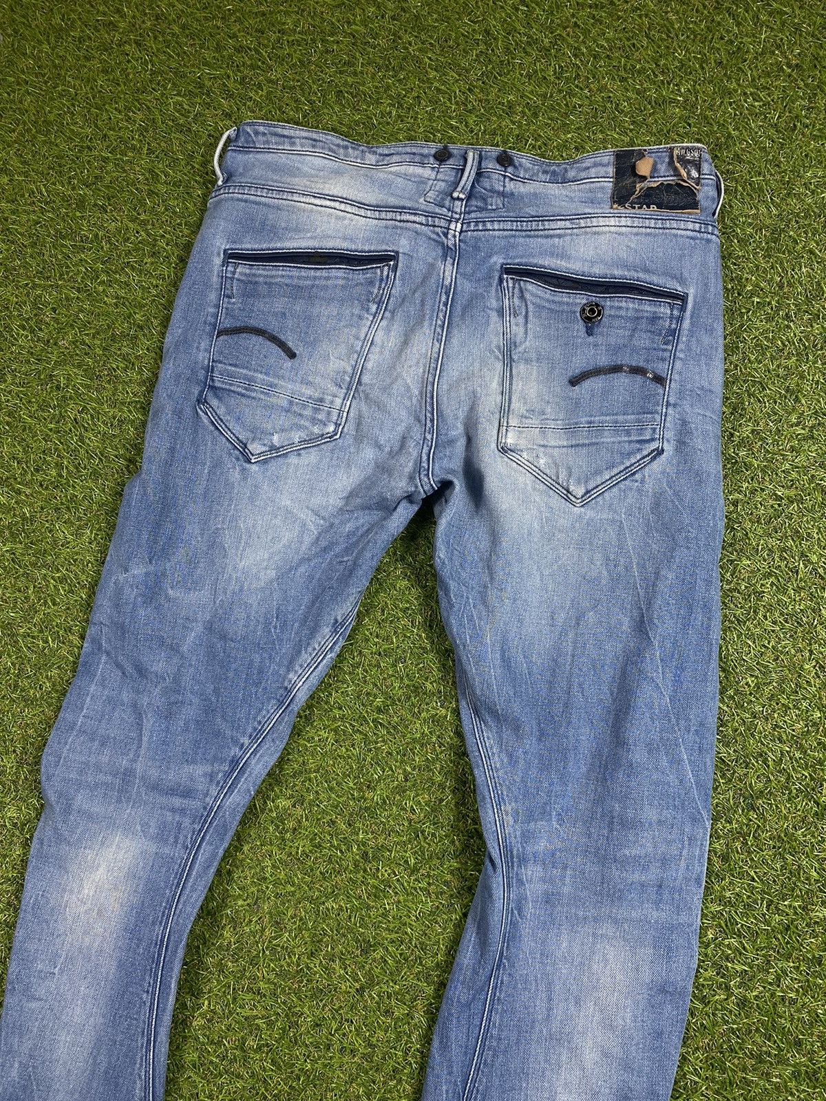 G-Star Vintage G star raw denim faded jeans streetwear size 29x34 Size 29" - 2 Thumbnail