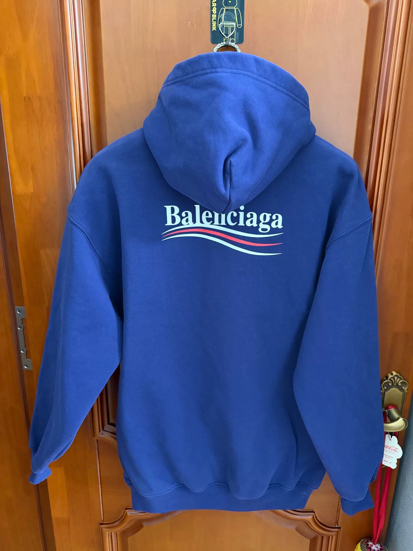 DEFEND PARIS balenciaga blue logo hoodie medium size Size US M / EU 48-50 / 2 - 2 Thumbnail