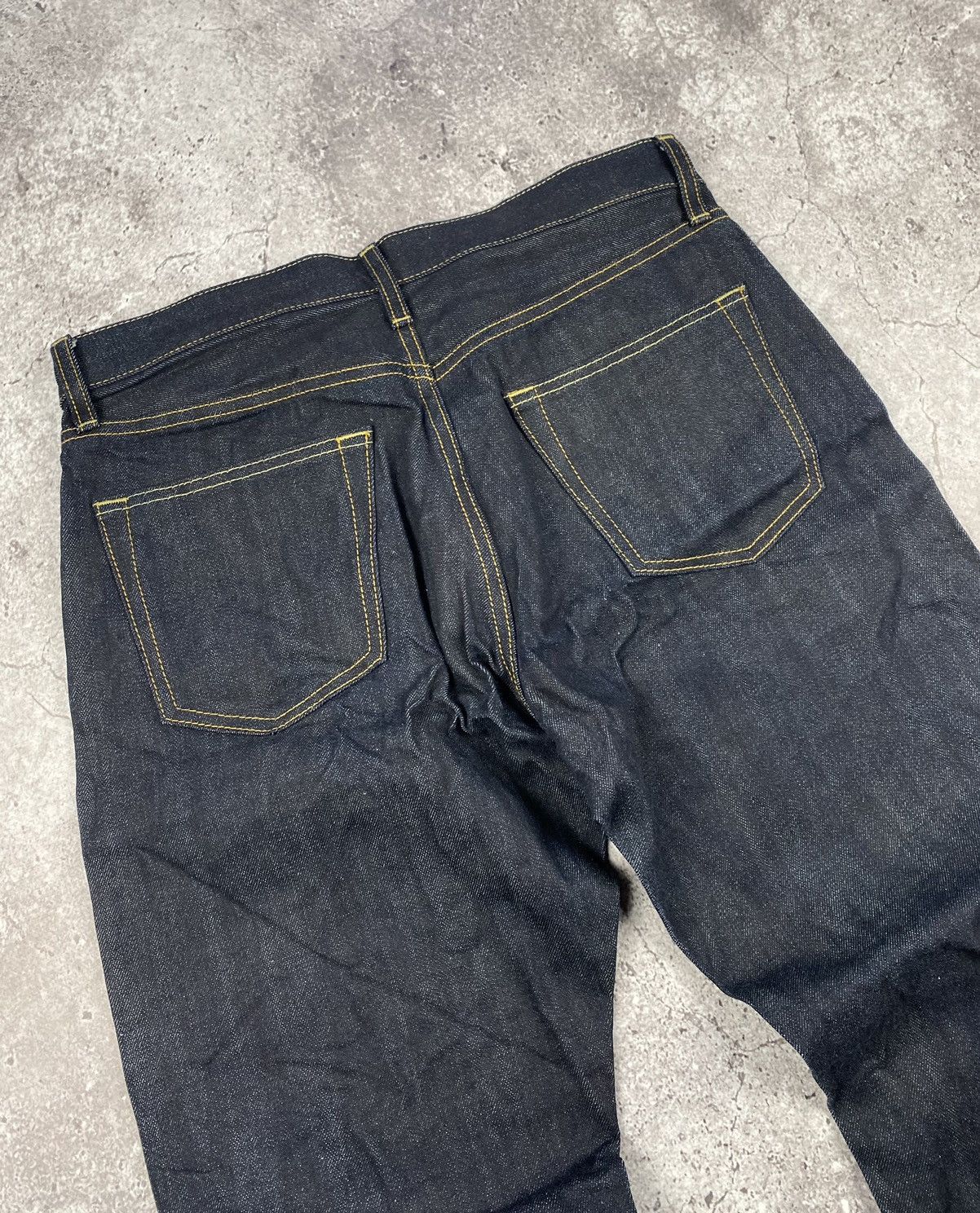 Japanese Brand VINTAGE UNIQLO JAPANESSE SELVEDGE DENIM JEANS RARE Y2K🔥 Size US 32 / EU 48 - 6 Thumbnail
