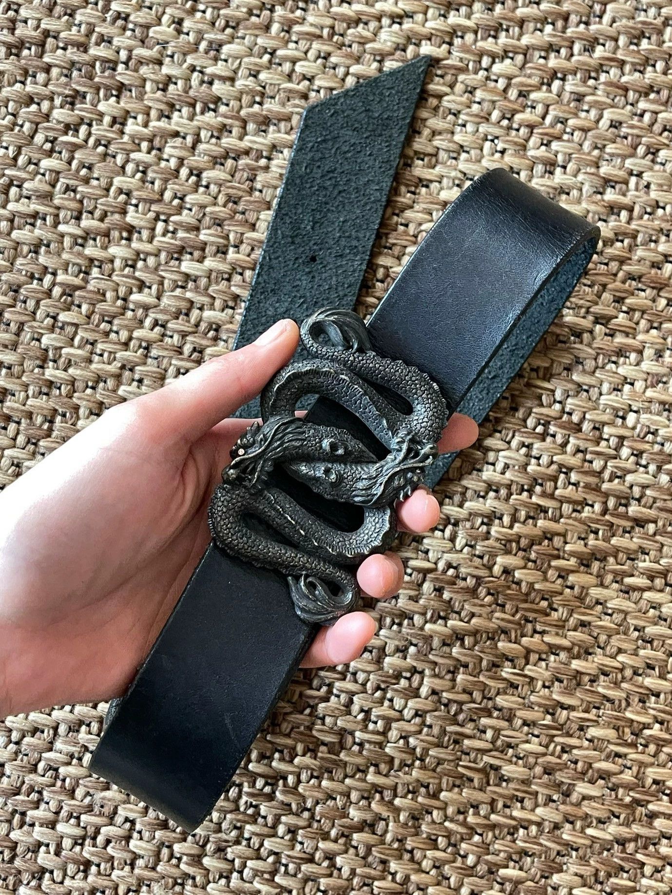 Vivienne Tam Vivienne Tam Dragon Series Double Dragon Leather Belt Size ONE SIZE - 3 Thumbnail