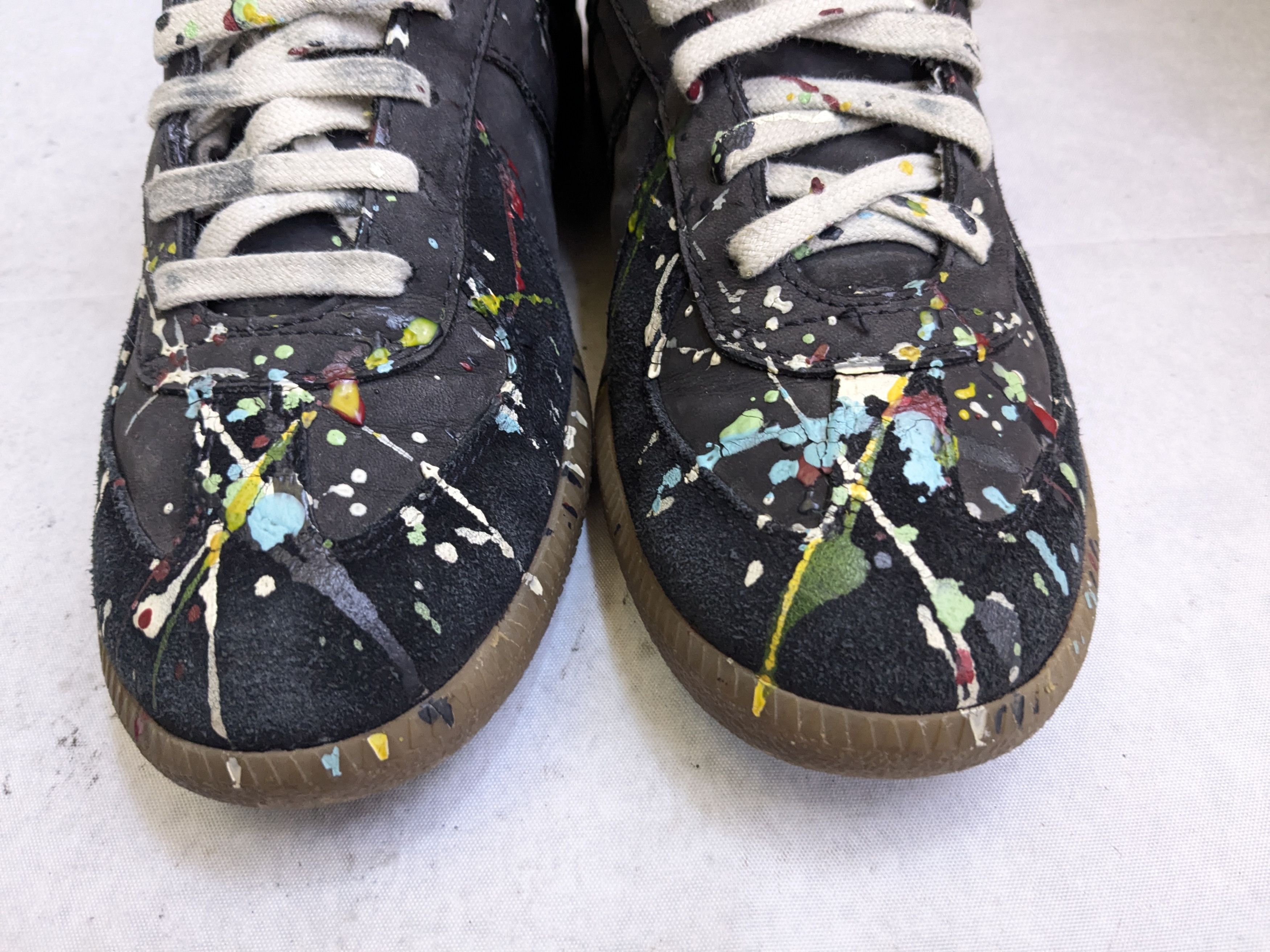 Maison Margiela Maison Margiela Replica GAT Paint Splatter Black 7 40 Low Size US 7 / EU 40 - 3 Thumbnail