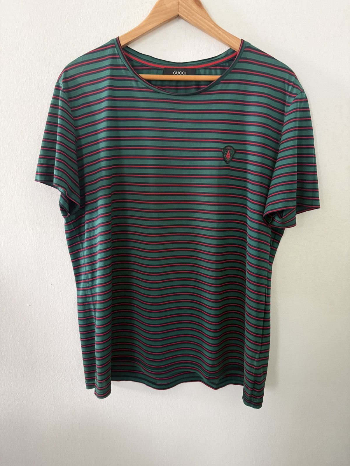 Gucci Gucci monogram logo stripe relaxed T-shirt horizontal Size US L / EU 52-54 / 3 - 2 Thumbnail