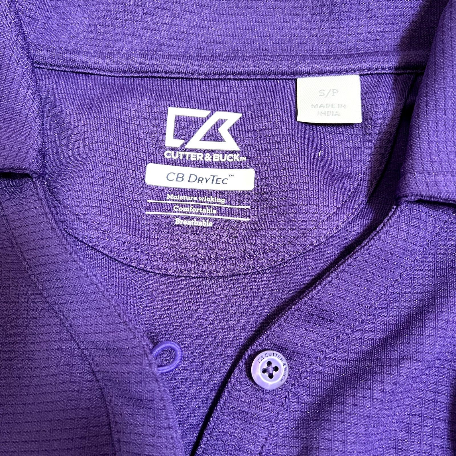 Cutter & Buck Cutter & Buck CB DryTec Women's V-NeckPolo Size S Purple Size S / US 4 / IT 40 - 7 Thumbnail