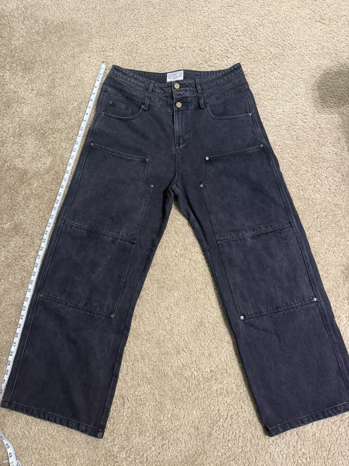 Experiment five double knee jeans