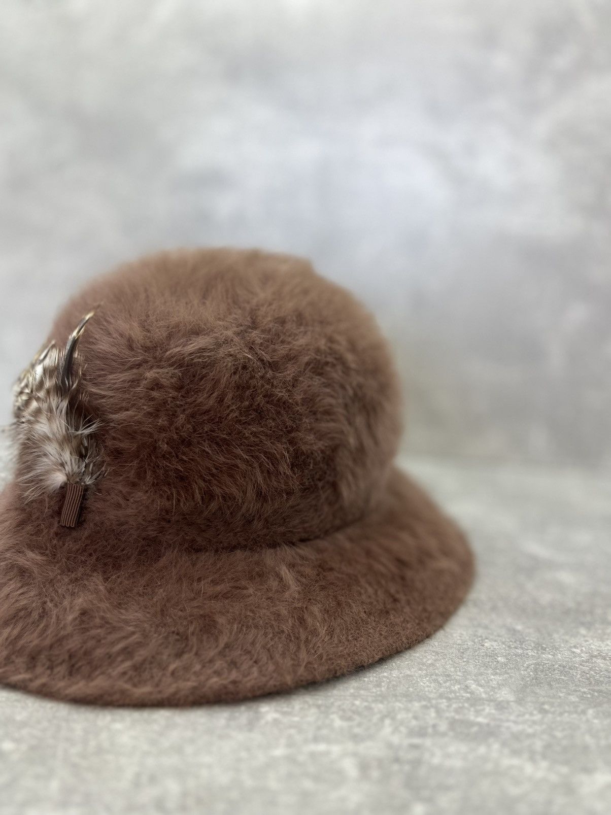 Kangol Vintage mohair bucket panama angora fur faux hat Size ONE SIZE - 2 Thumbnail