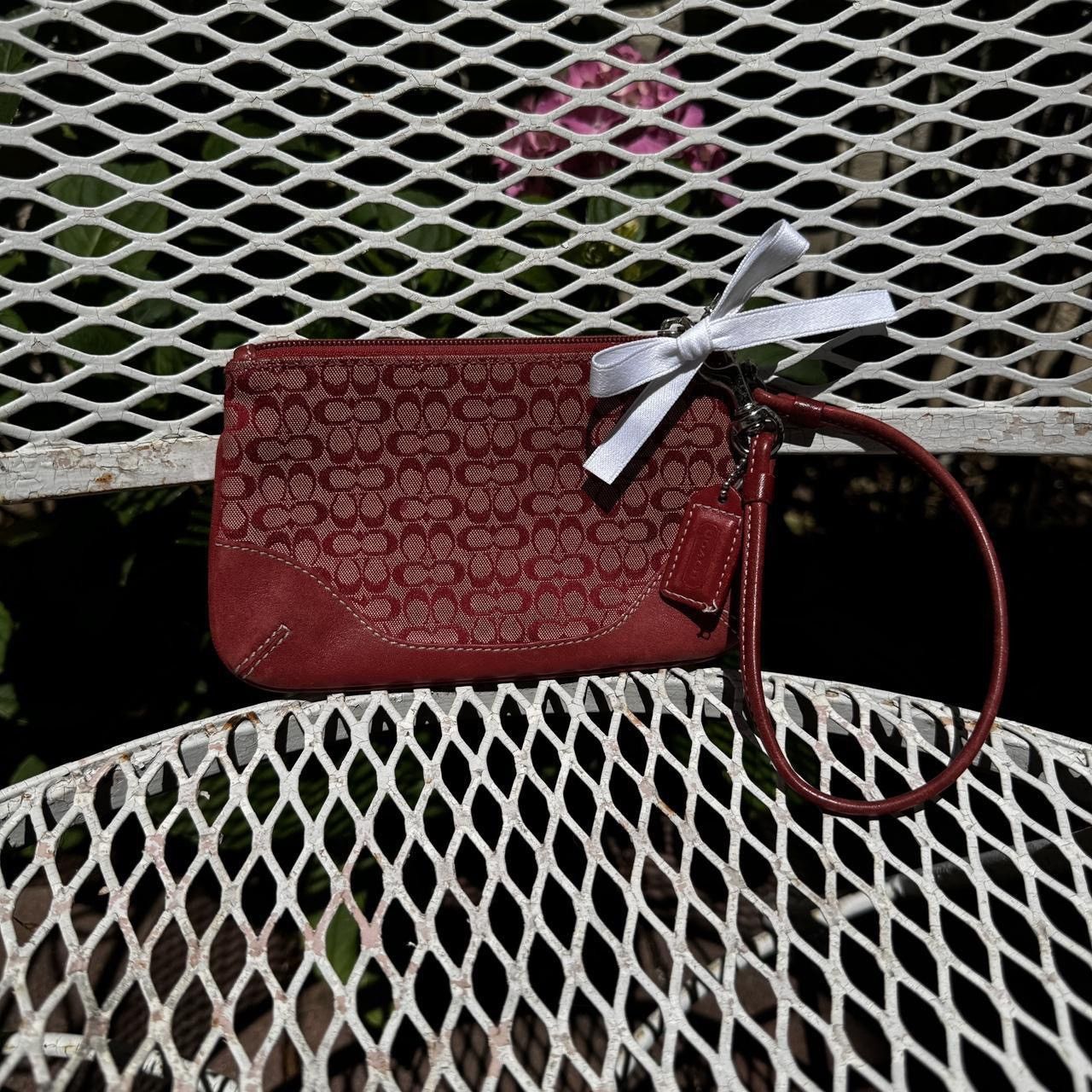 Coach Vintage Coach Red Monogramed Wristlet Size ONE SIZE - 1 Thumbnail
