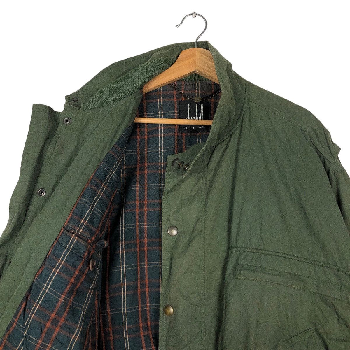 Japanese Brand 🔥Vintage Bomber Jacket Dunhill Made in Italy Blanket Tartan Size US M / EU 48-50 / 2 - 12 Thumbnail