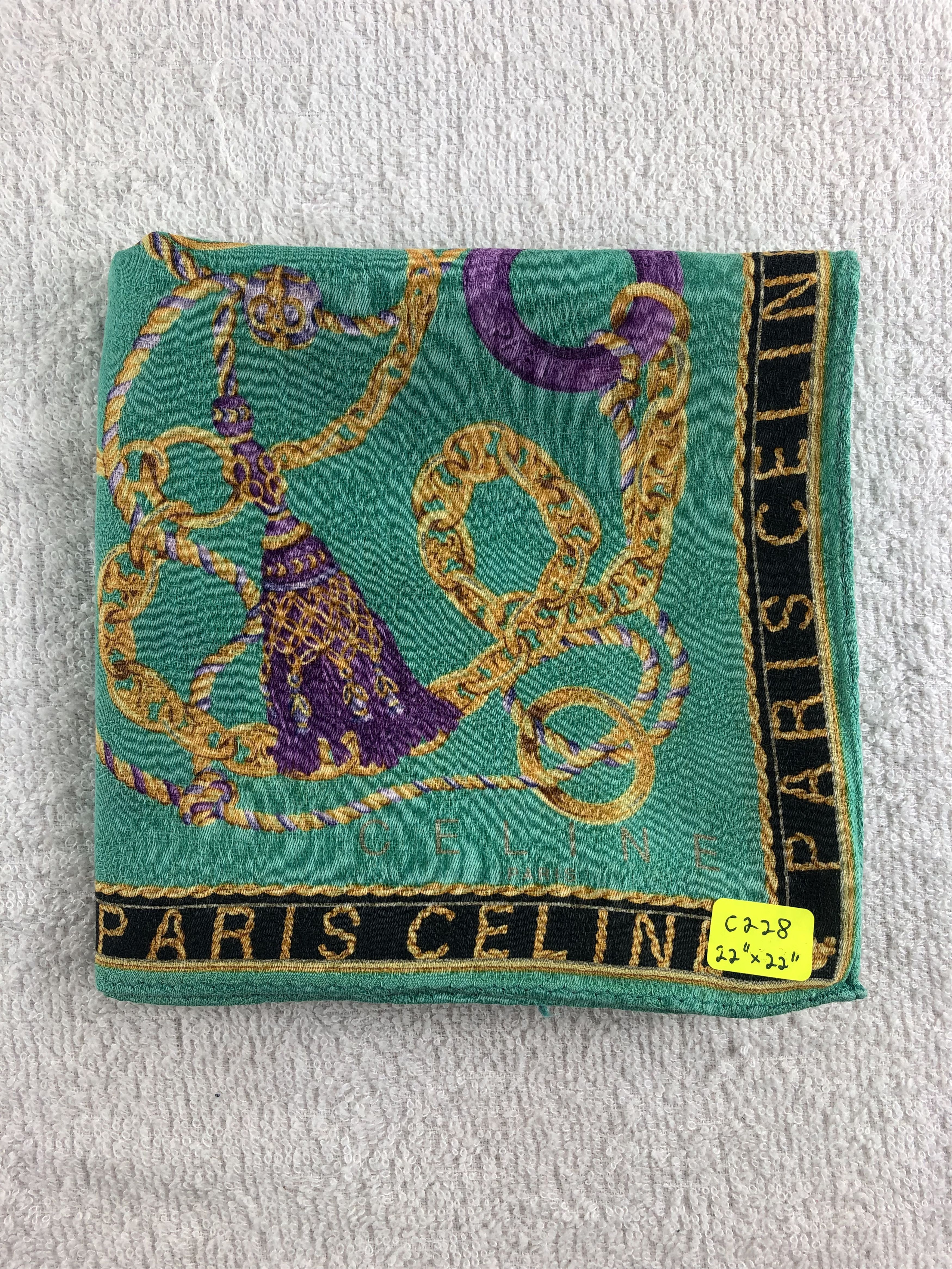 Celine Celine Handkerchief / Bandana / Neckerchief C228 Size ONE SIZE - 7 Thumbnail