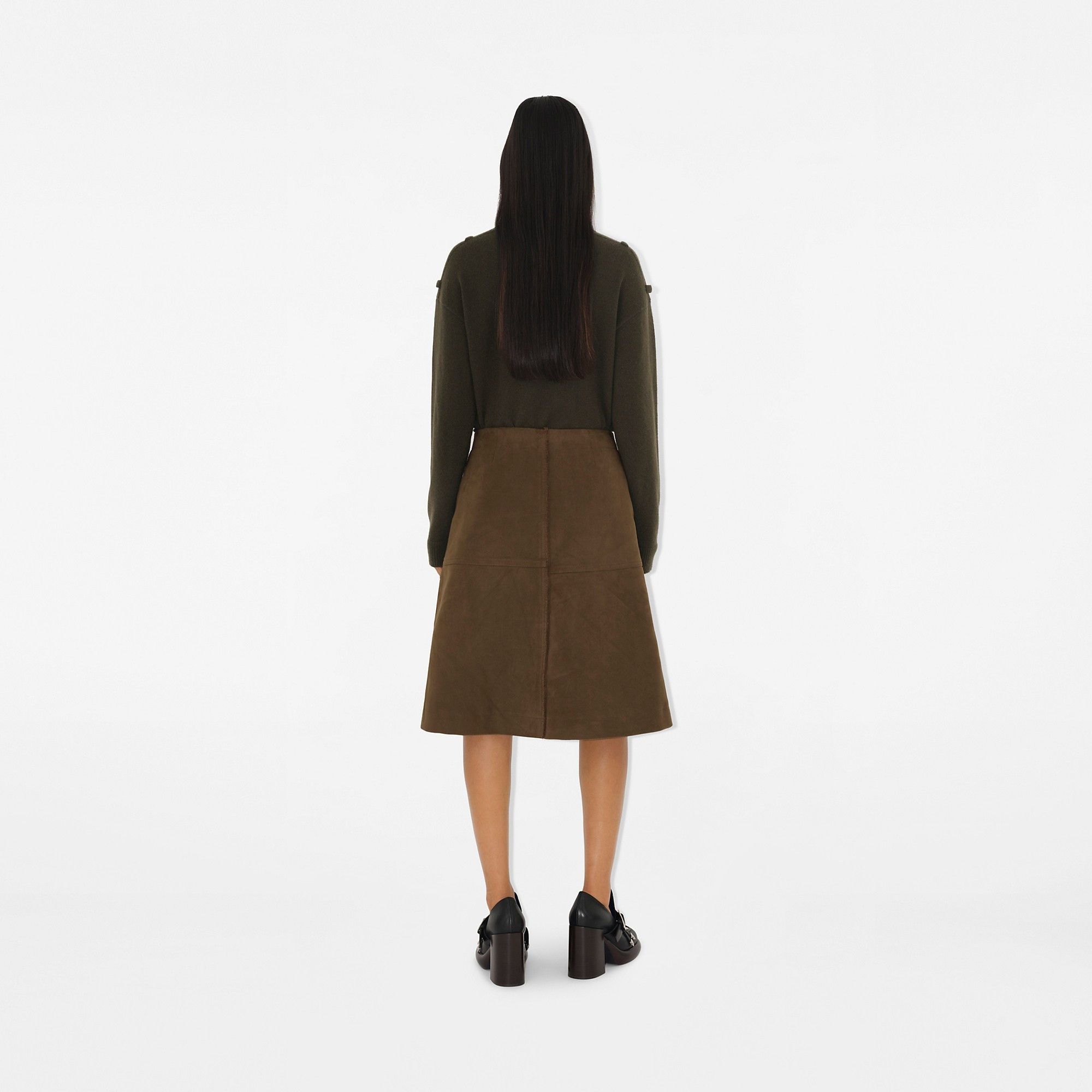 Burberry o1w1db10426 Cotton Skirt in Bramble Size 28" / US 6 / IT 42 - 4 Thumbnail