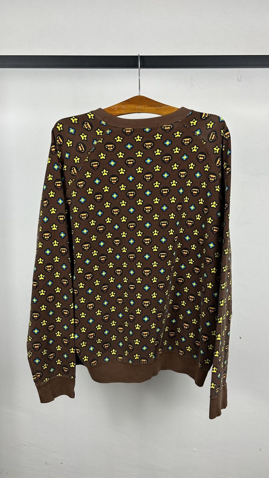 Bape × Vintage 2000s BAPE Monogram Sweatshirt Size US L / EU 52-54 / 3 - 3 Thumbnail