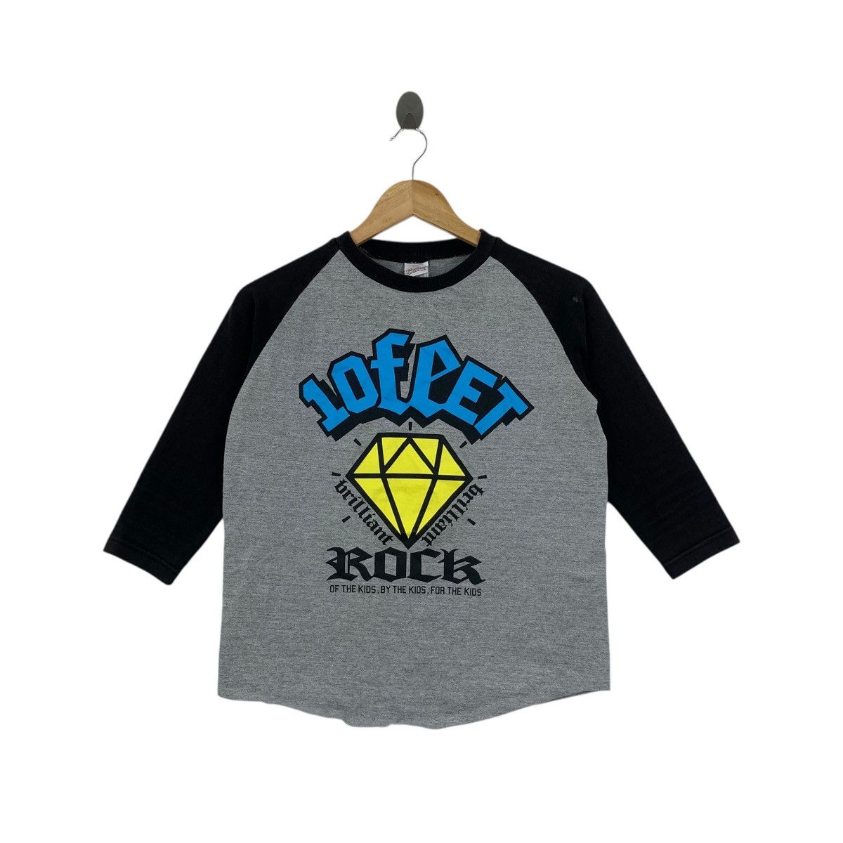 Vintage 10FEET ROCK SKATEBOARD Rudies Japan Raglan Tee Shirt Top Size US S / EU 44-46 / 1 - 1 Thumbnail