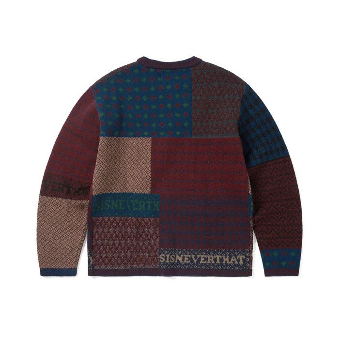 thisisneverthat o1mle0925 Block Knit L/S Sweater in Multicolor Size US XL / EU 56 / 4 - 2 Thumbnail
