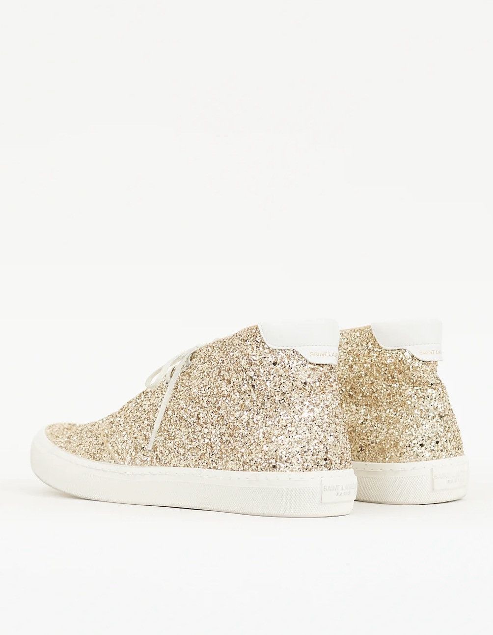 Saint Laurent Paris Ace Glitter Hi-top Sneakers Size US 9 / EU 42 - 3 Thumbnail