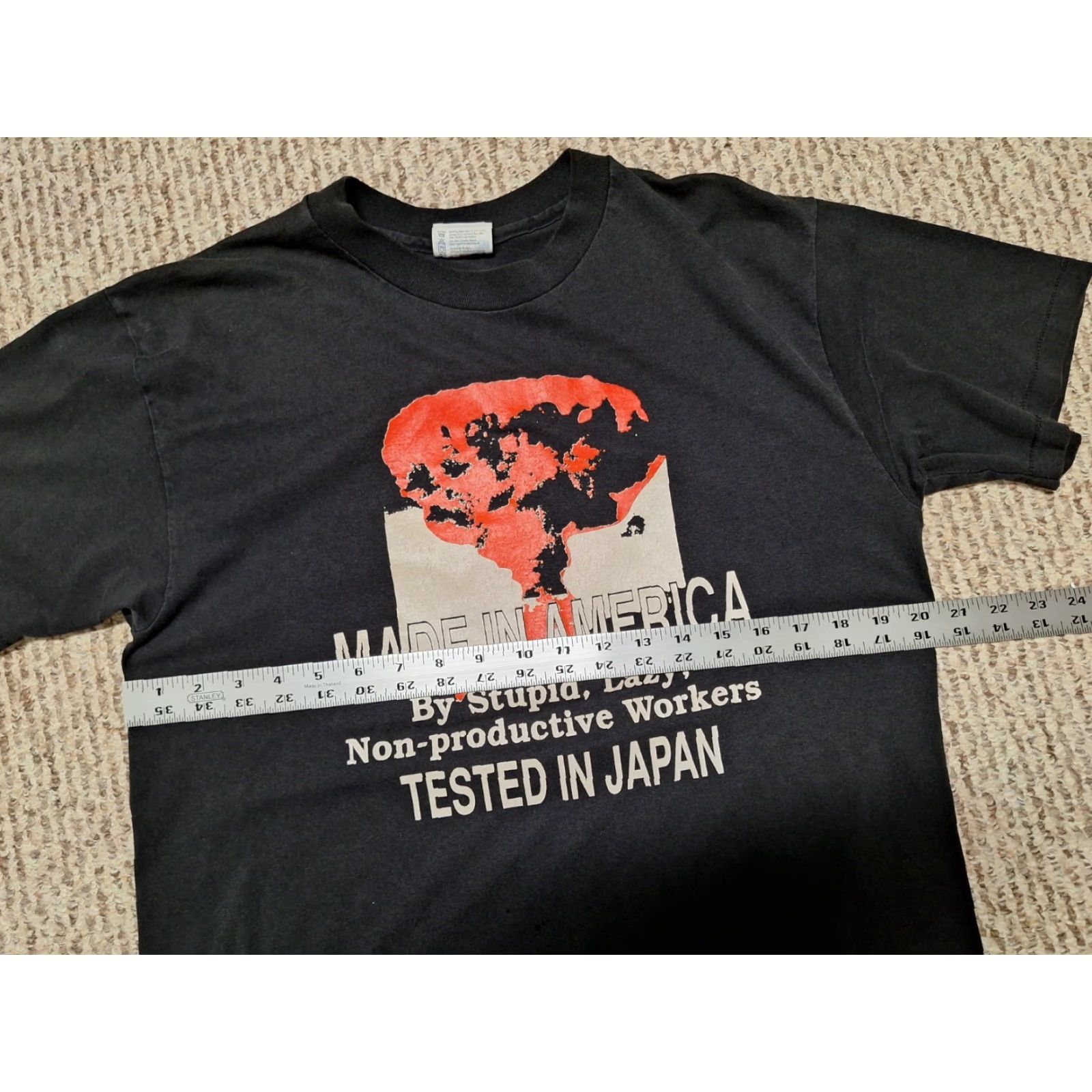 Hanes VINTAGE Harley Tested In Japan Punk Biker Motorcycle Shirt Mens M/L Black Hanes 80s Short Sleeve Crew Neck Logo 1980s Womens? Size US M / EU 48-50 / 2 - 5 Thumbnail