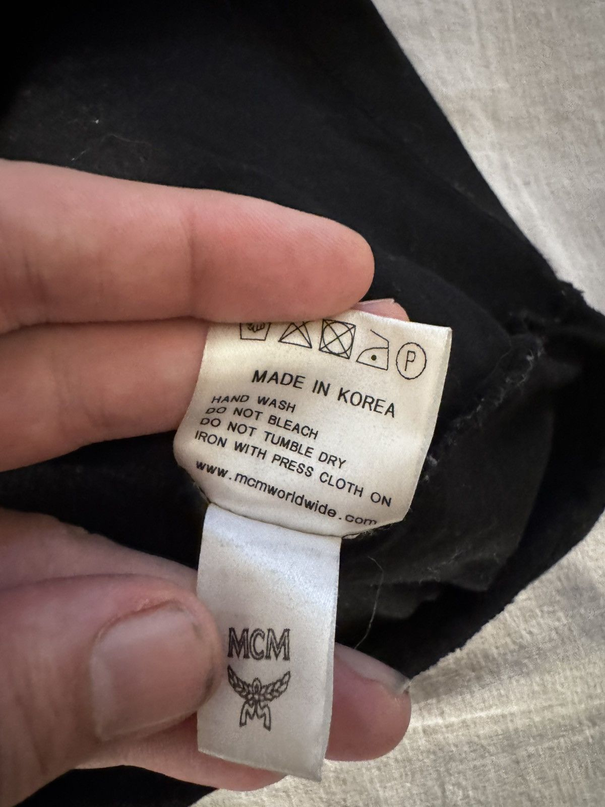 MCM MCM Men’s Black T-Shirt with Embroidered Design – Size Large Size US XL / EU 56 / 4 - 5 Thumbnail