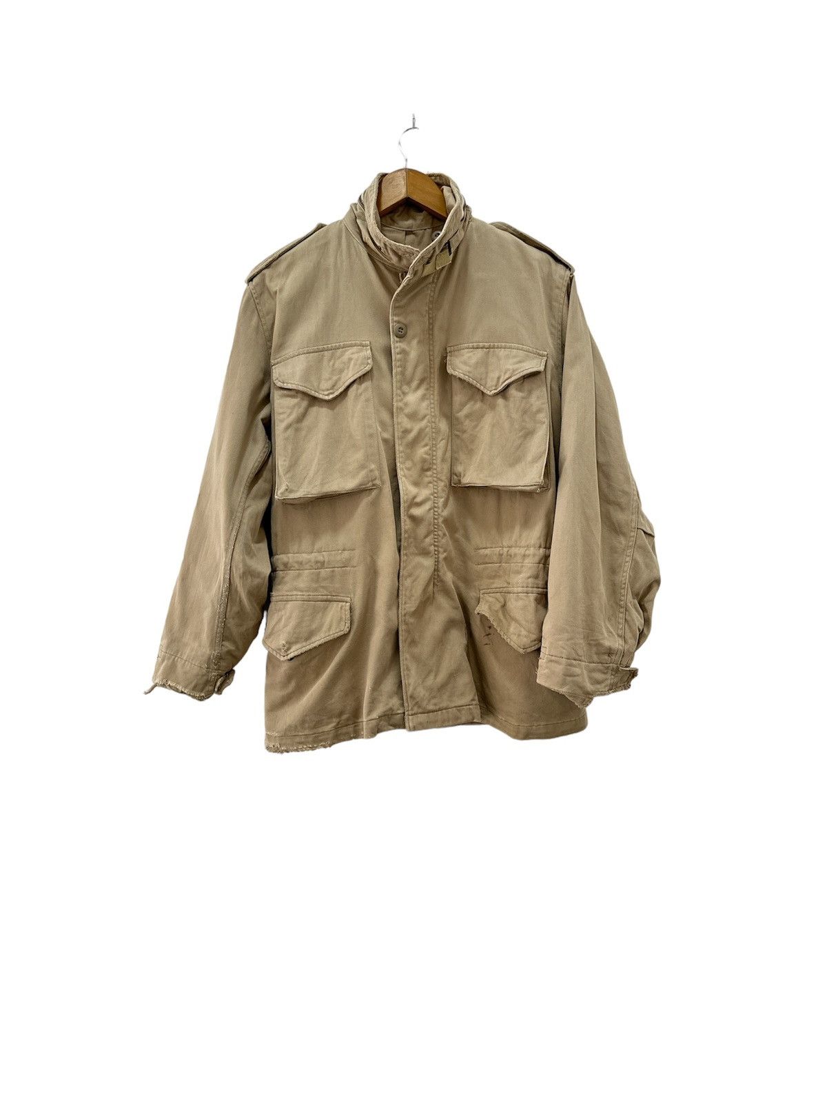 Alpha Industries Vintage 90’s Alpha Industries M-65 Jacket Design Distressed Size US S / EU 44-46 / 1 - 1 Thumbnail
