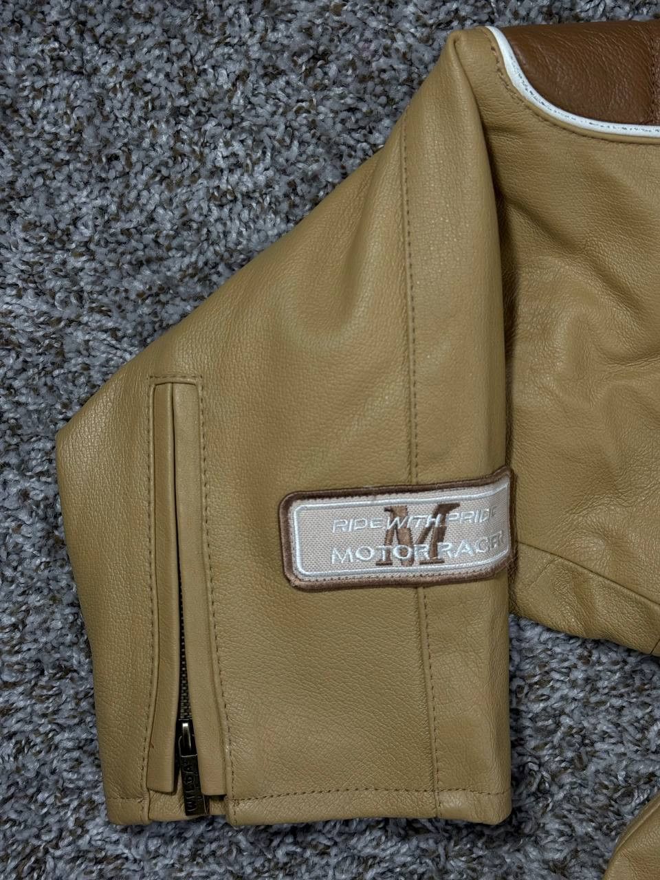 Genuine Leather WILDA Genuine Leather Racing Jacket Moto Biker Patches Size US XXL / EU 58 / 5 - 6 Thumbnail