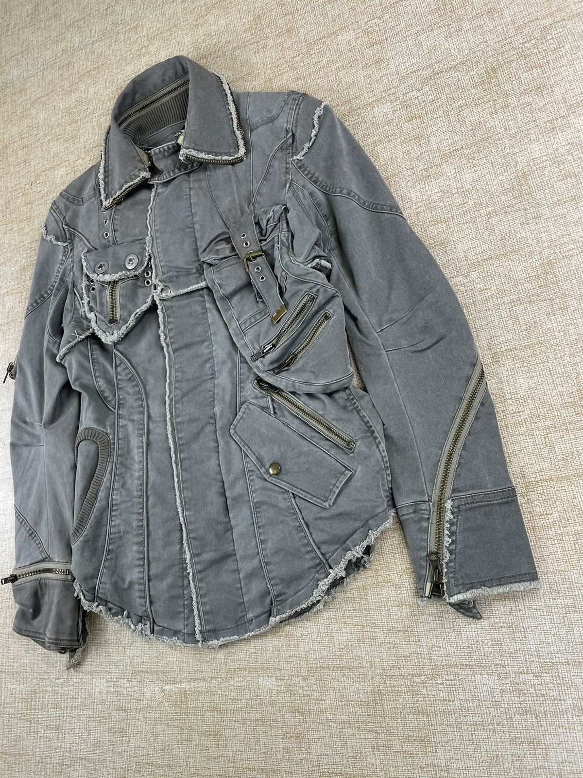 Comme des Garcons Homme Deux × If Six Was Nine × Vintage VINTAGE DEUX BONDAGE Comme Des Garcons LGB Style Jacket Size US S / EU 44-46 / 1 - 5 Thumbnail