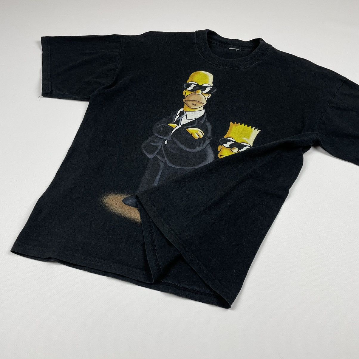Cartoon Network × The Simpsons × Vintage Vintage the Simpsons t-shirt Men in Black MIB Size US M / EU 48-50 / 2 - 7 Thumbnail