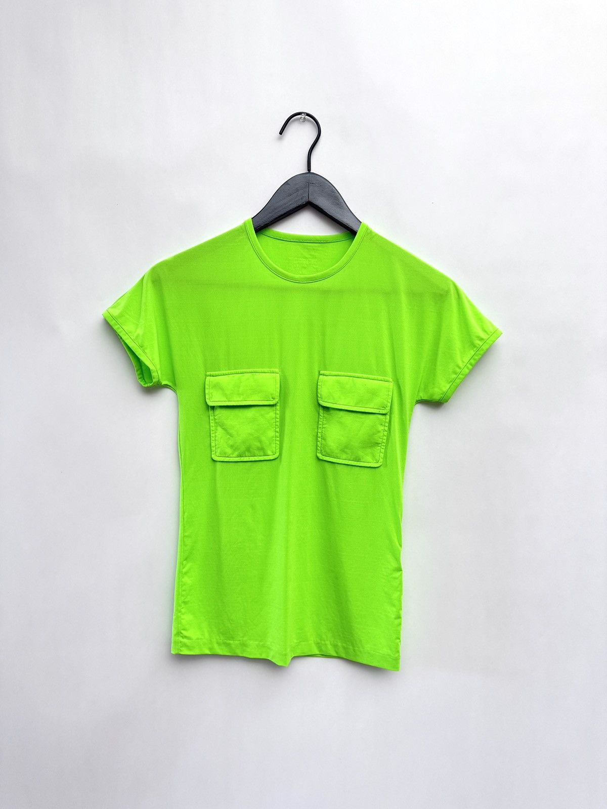 Sunnei Sunnei Pocket Detail T-Shirt – Lime Green Size L / US 10 / IT 46 - 1 Thumbnail