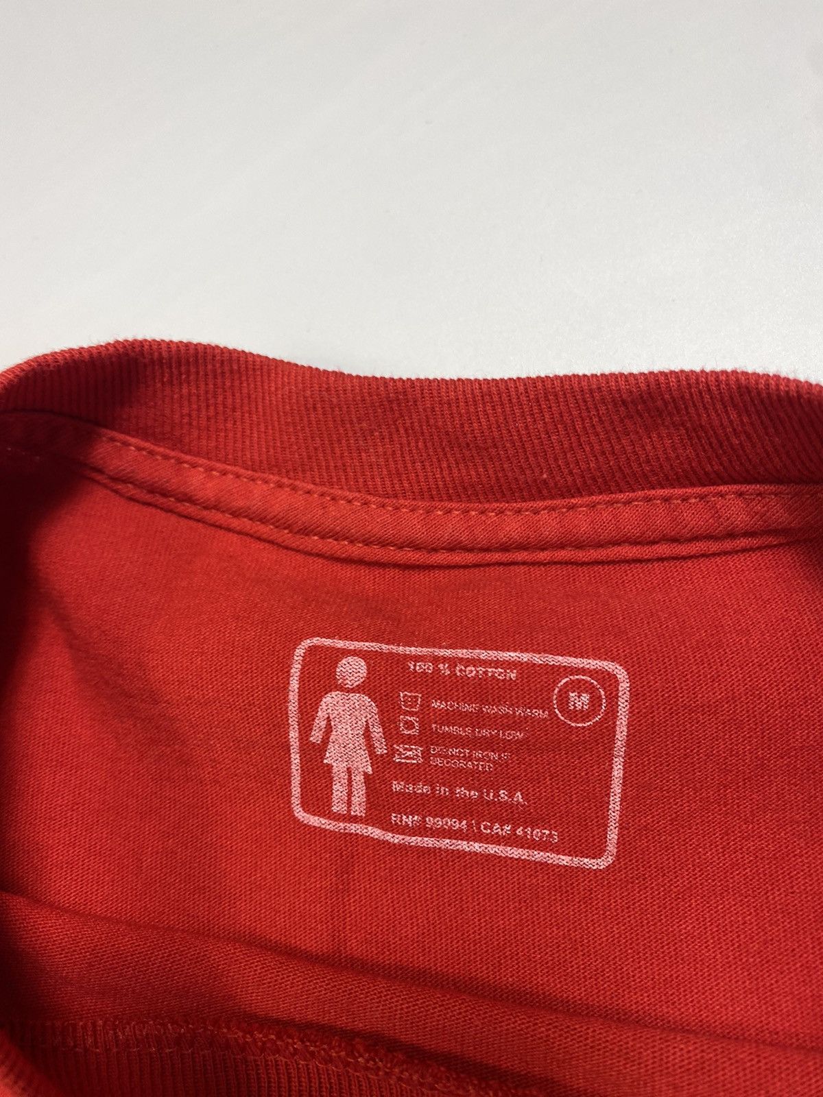 Girl Skateboards × Hook-Ups × Vintage Vintage Rare Girl Skateboards Red T-shirt SK8 Size US M / EU 48-50 / 2 - 5 Thumbnail
