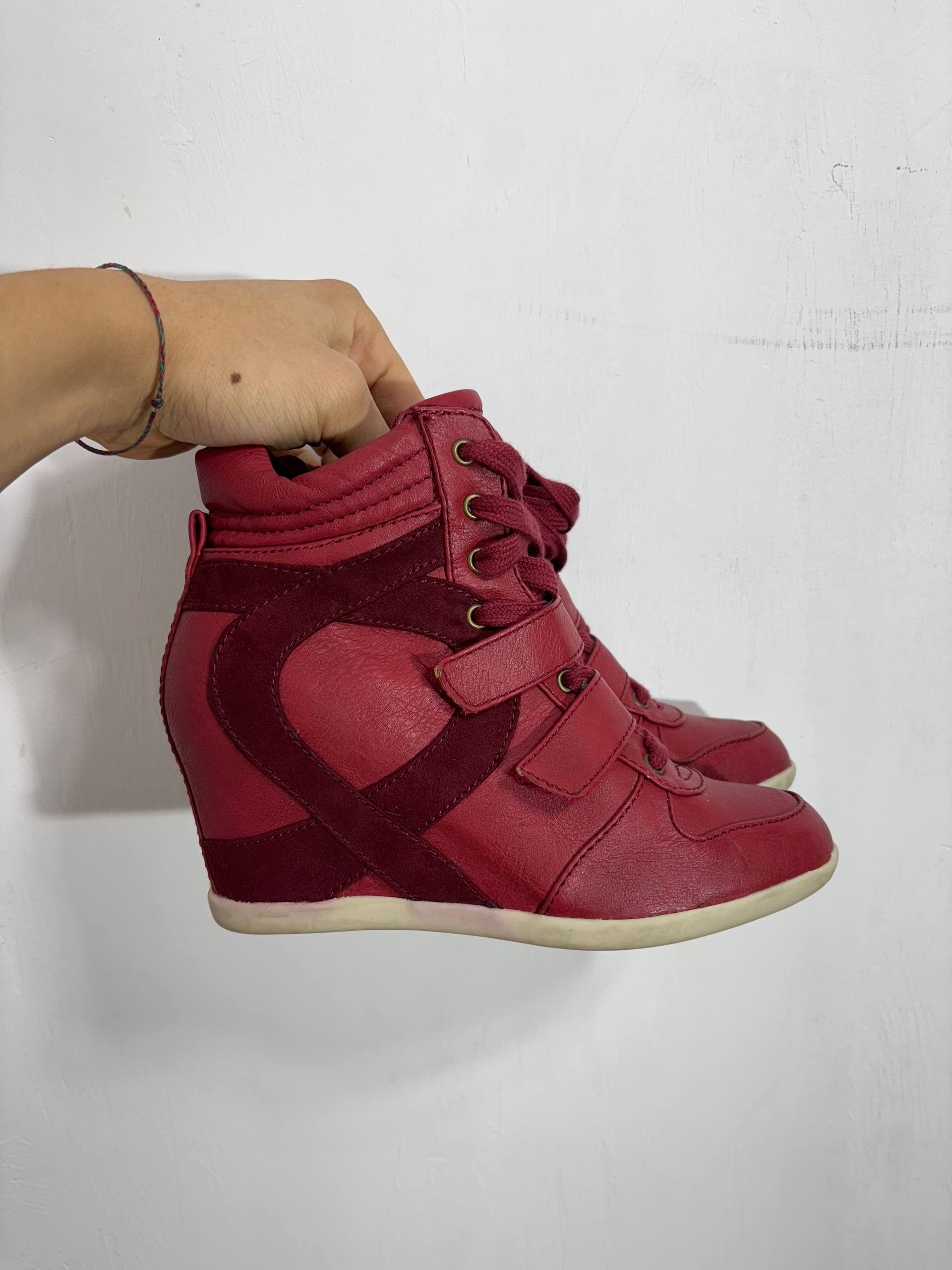 Isabel Marant Etoile Isabel Marant Etoile style Leather Hi-Top Sneakers Shoes Size US 8 / IT 38 - 3 Thumbnail