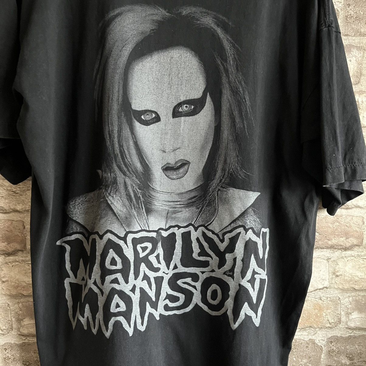 90s Marilyn Manson boot band tee XL t shirt nu metal