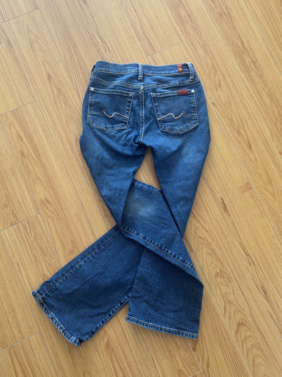 7 For All Mankind 7 for All Mankind Tailorless Original Bootcut Jeans Size 24" / US 00 / IT 34 - 1 Thumbnail