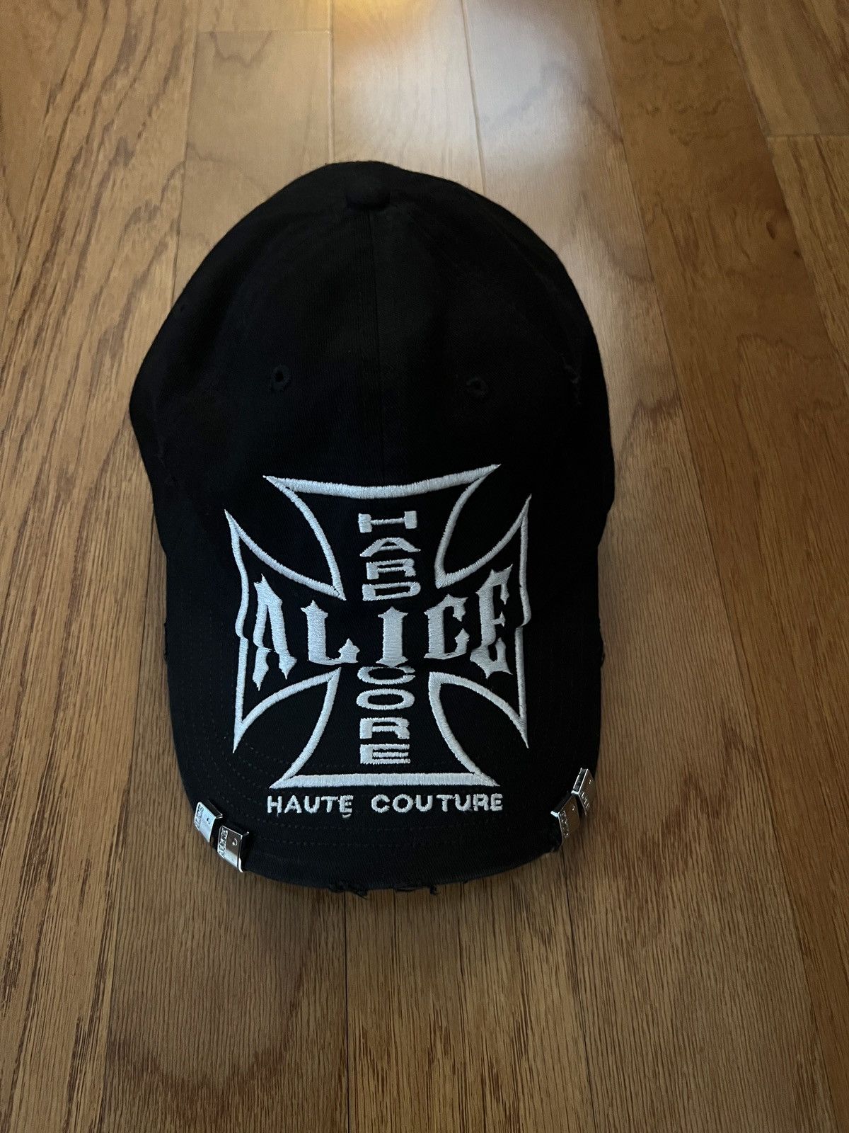 ALICE HARDCORE HAUTE COUTURE キャップ 黒 Alice Hollywood Alice Hollywood Hard Core Haute Couture